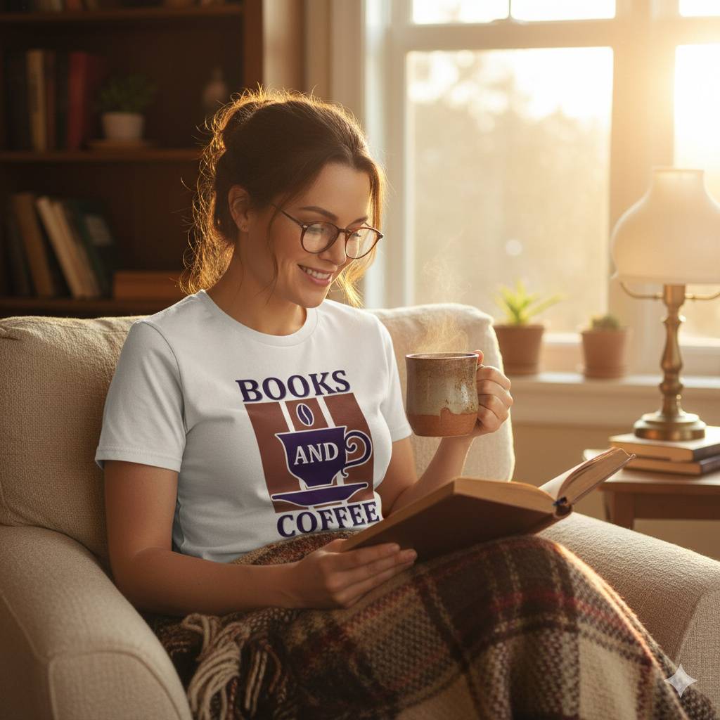 Books and Coffee Shirt Books and Coffee Shirt