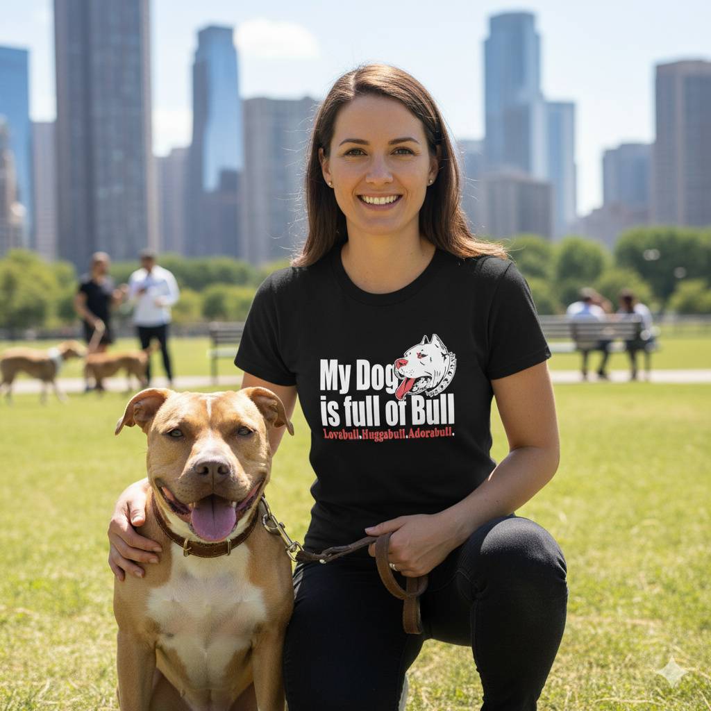 “My Dog Is Full of Bull” – Funny Pit Bull Lover Shirt “My Dog Is Full of Bull” – Funny Pit Bull Lover Shirt