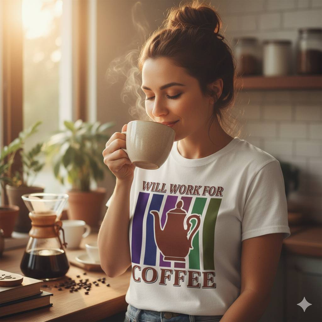 Will Work for Coffee Shirt Will Work for Coffee Shirt