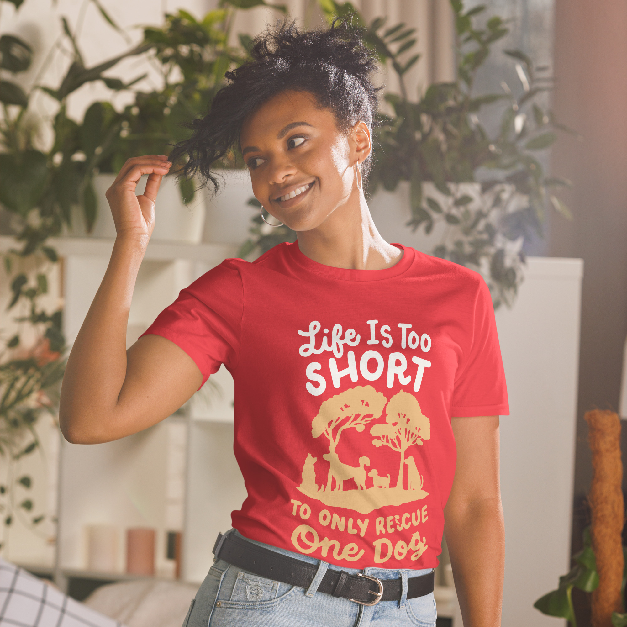 multiple dog rescue quote t-shirt