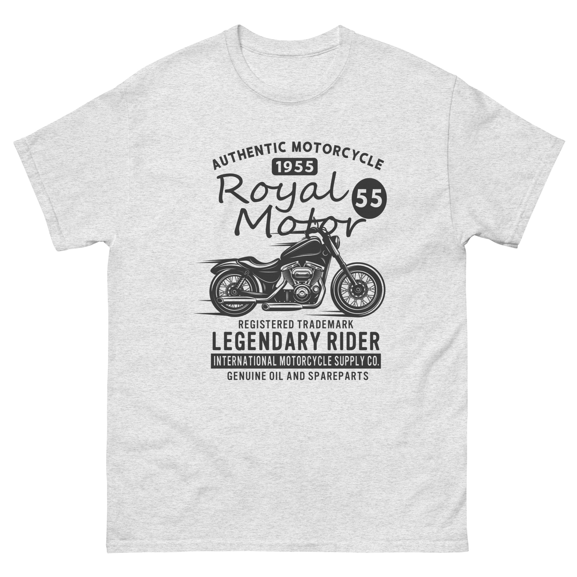 royal motor 55 legendary rider motorcycle vintage t shirt
