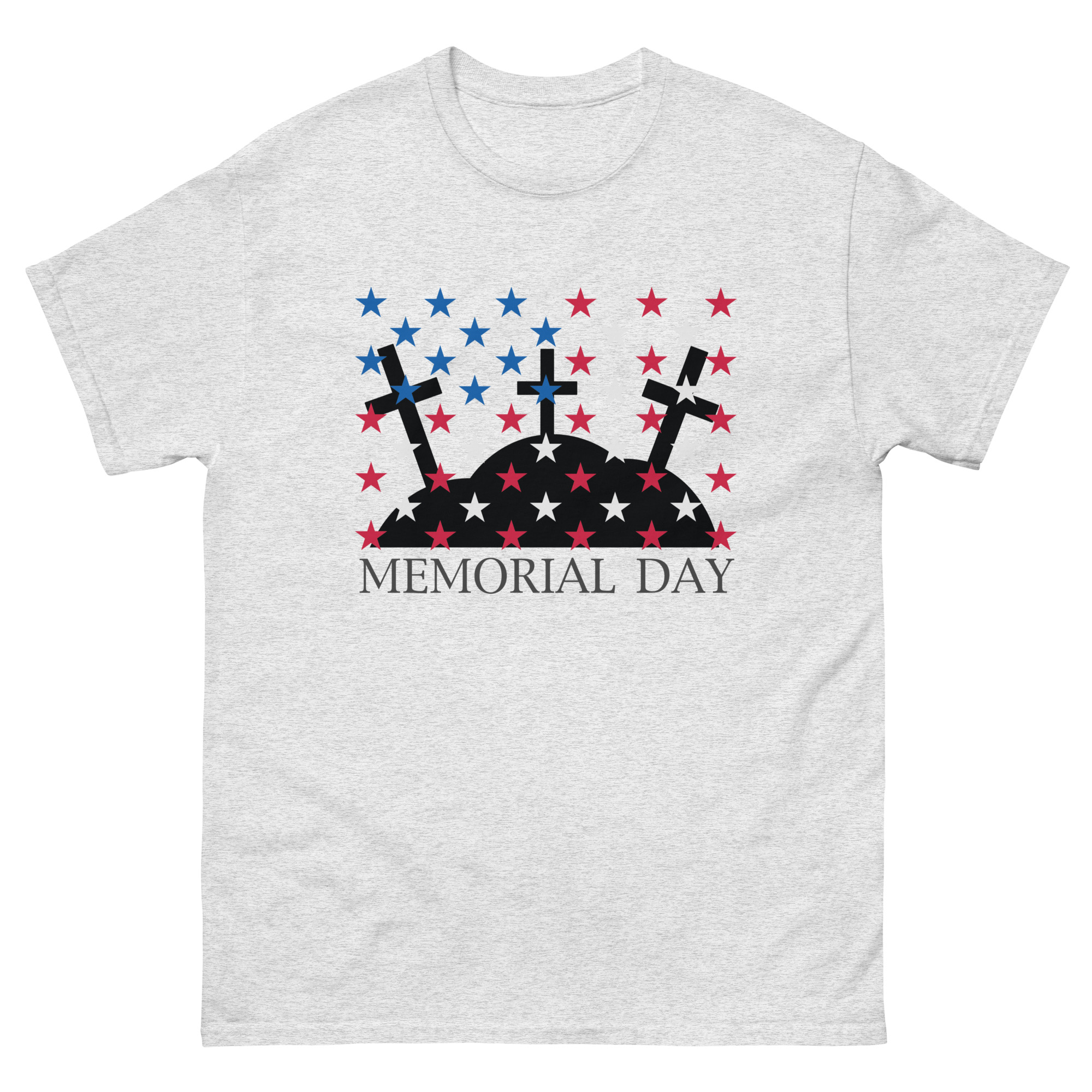Memorial Day t-shirt with military crosses and stars