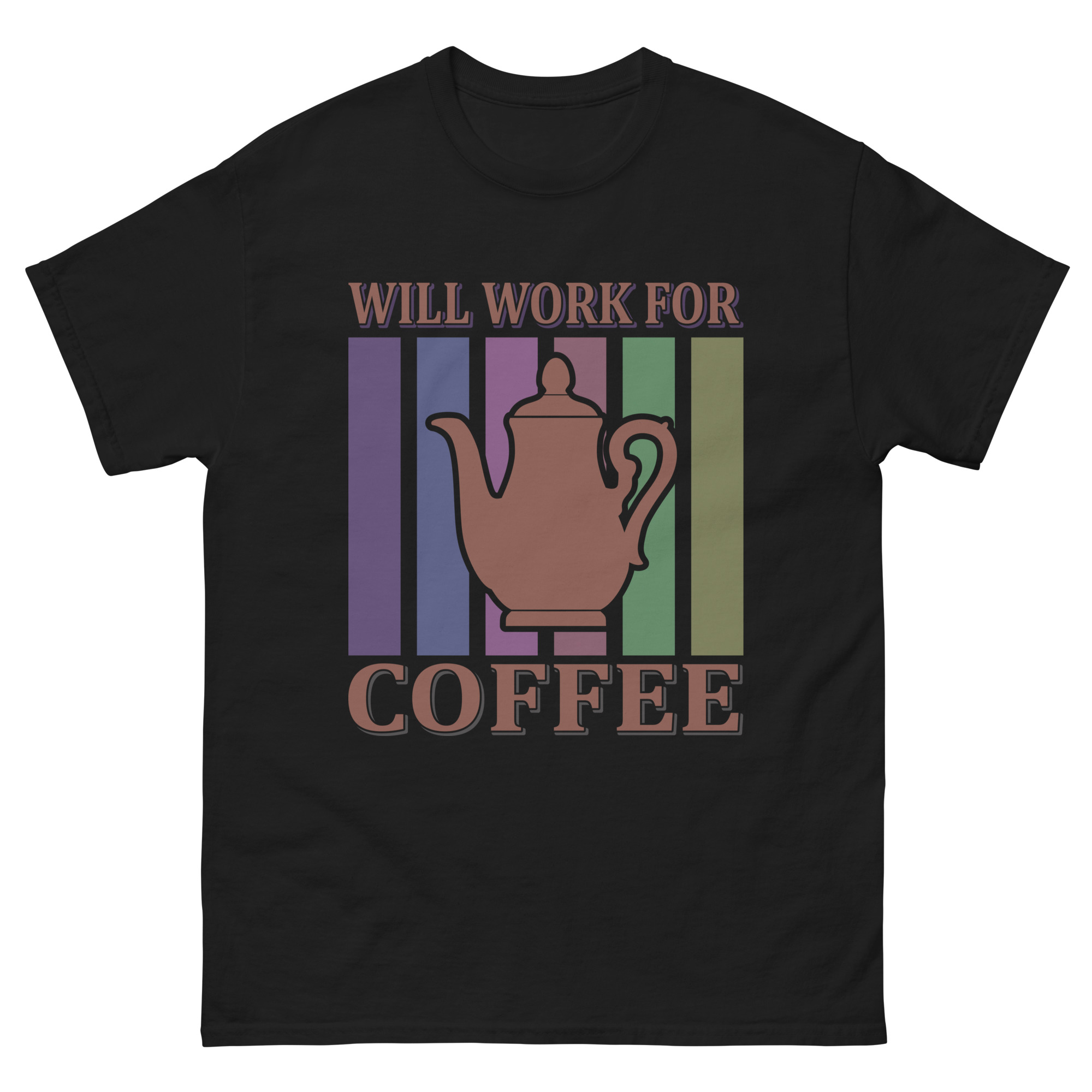 will work for coffee shirt design