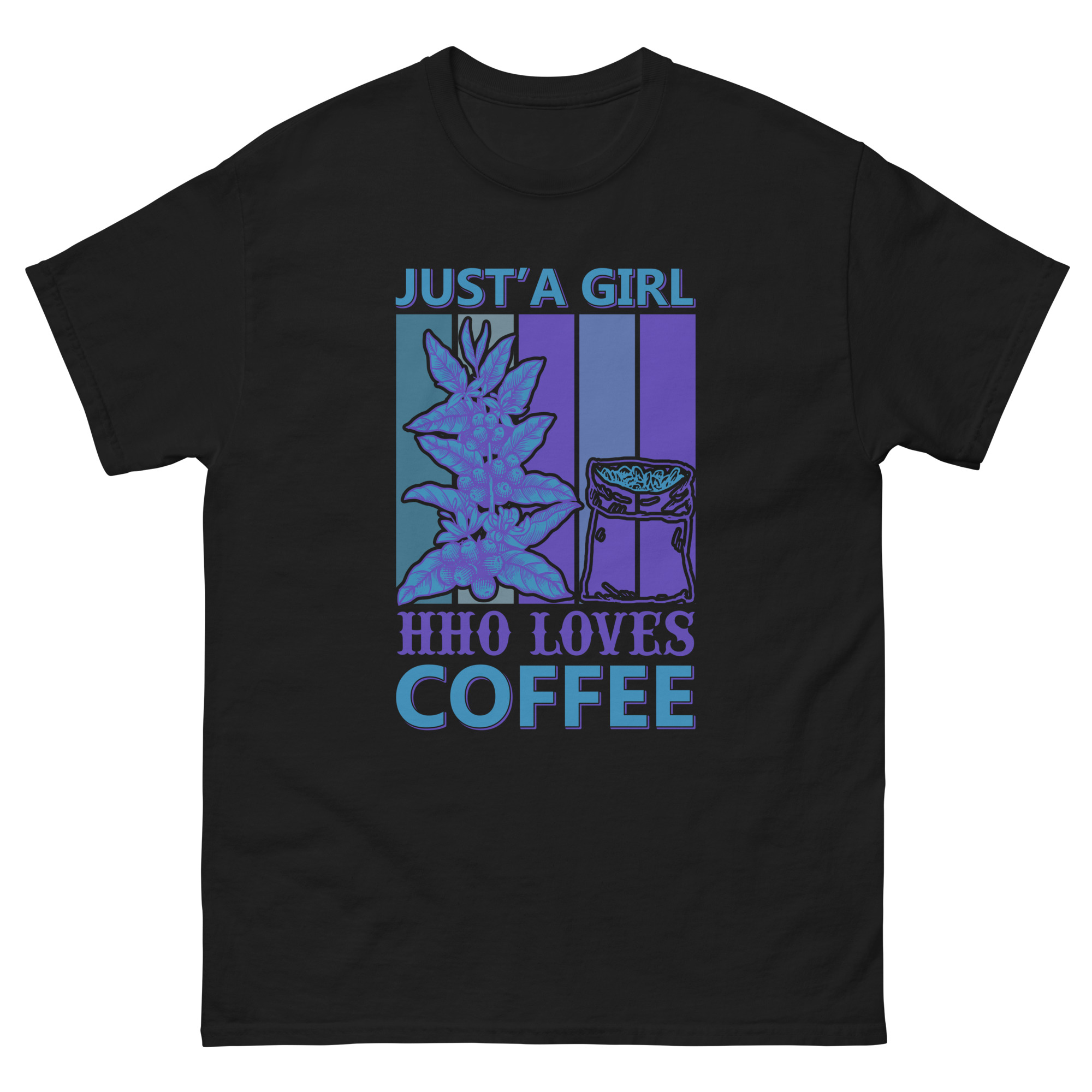 just a girl who loves coffee t-shirt design