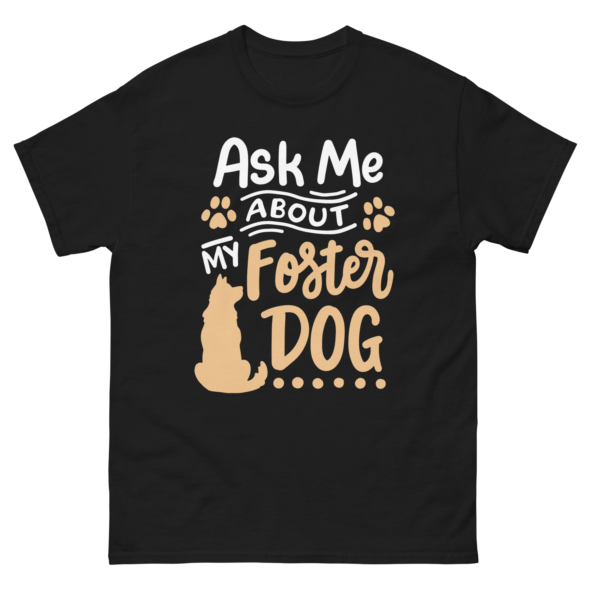 black t-shirt with be the voice for the voiceless quote and dog silhouette