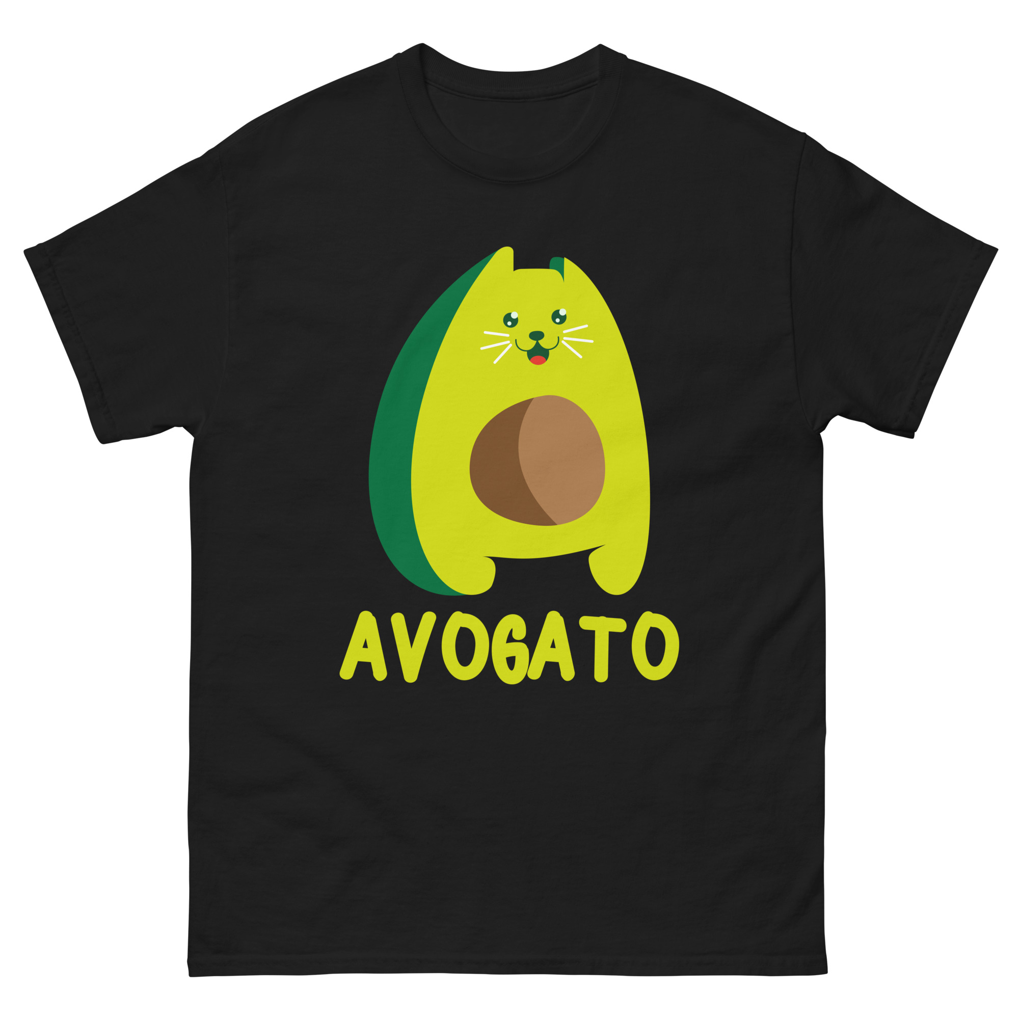 avogato cat avocado pun t-shirt