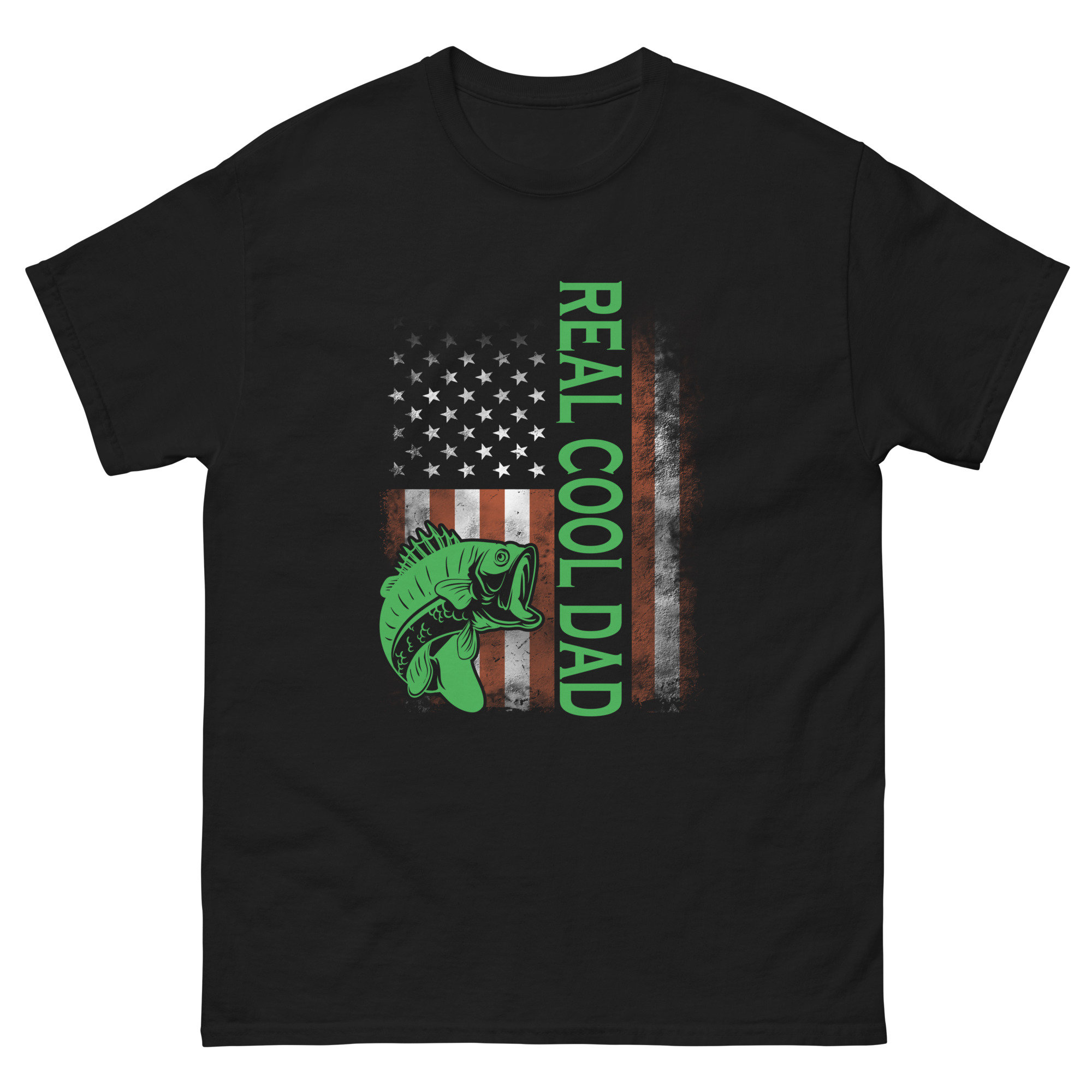 patriotic dad fishing shirt