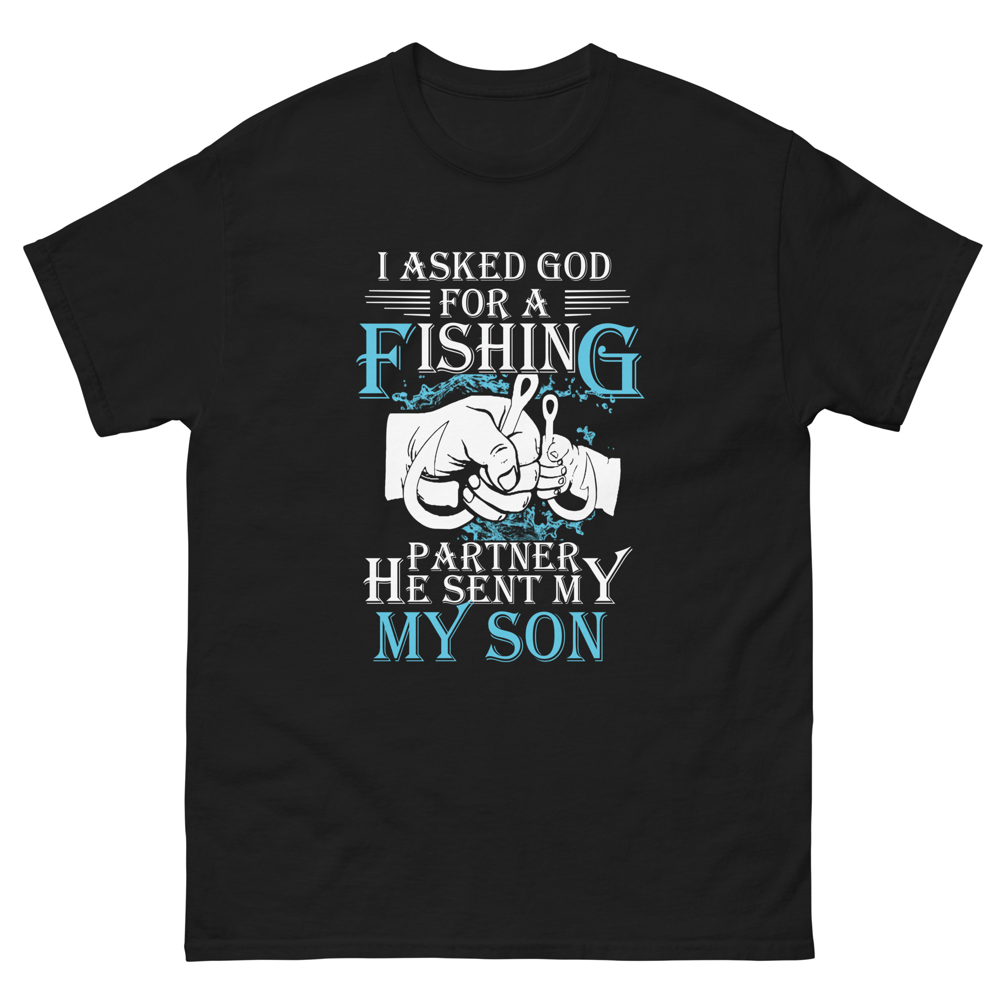 christian dad fishing shirt