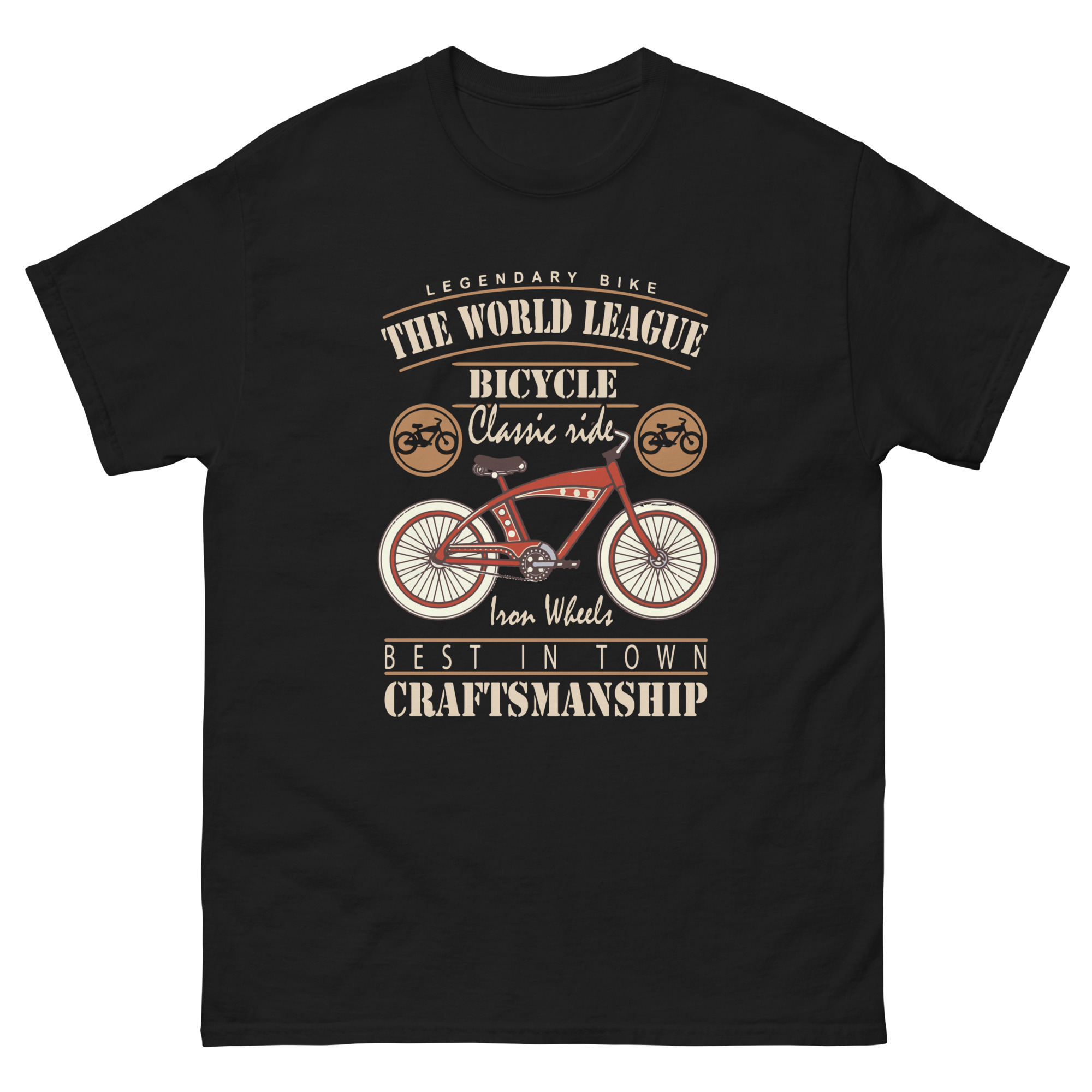 Vintage cruiser bike shirt with retro typography