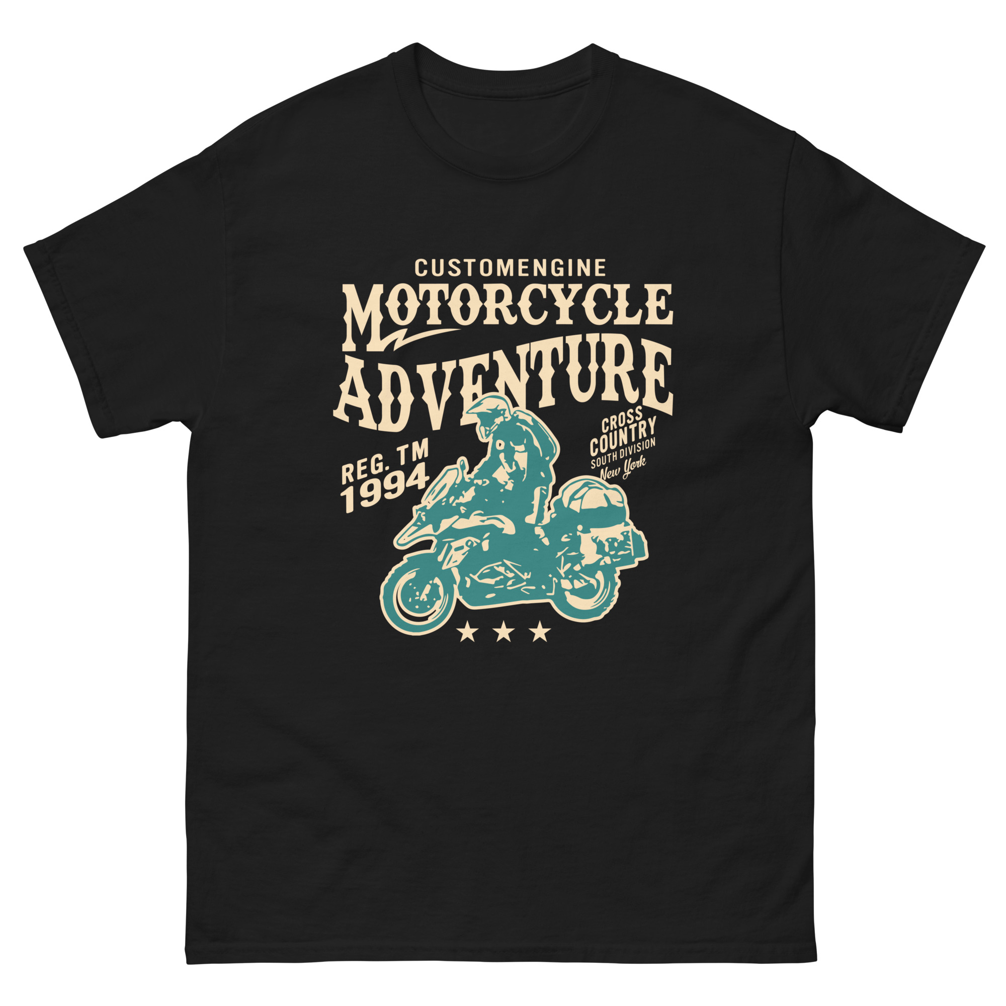 motorcycle adventure 1994 touring rider vintage t shirt