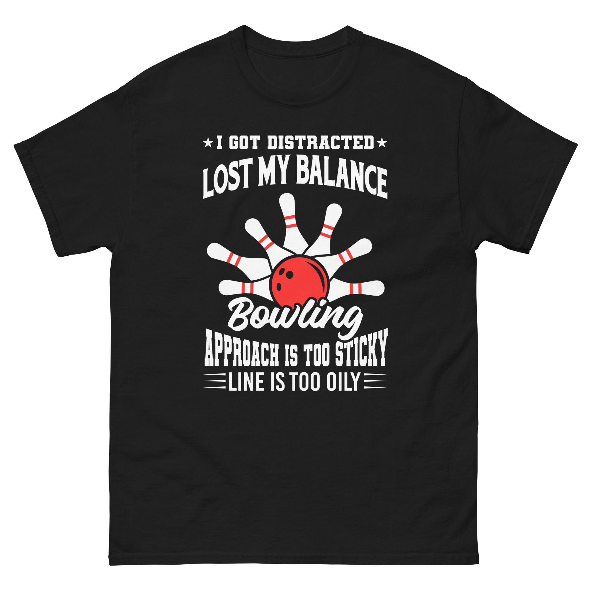 bowling excuses graphic shirt