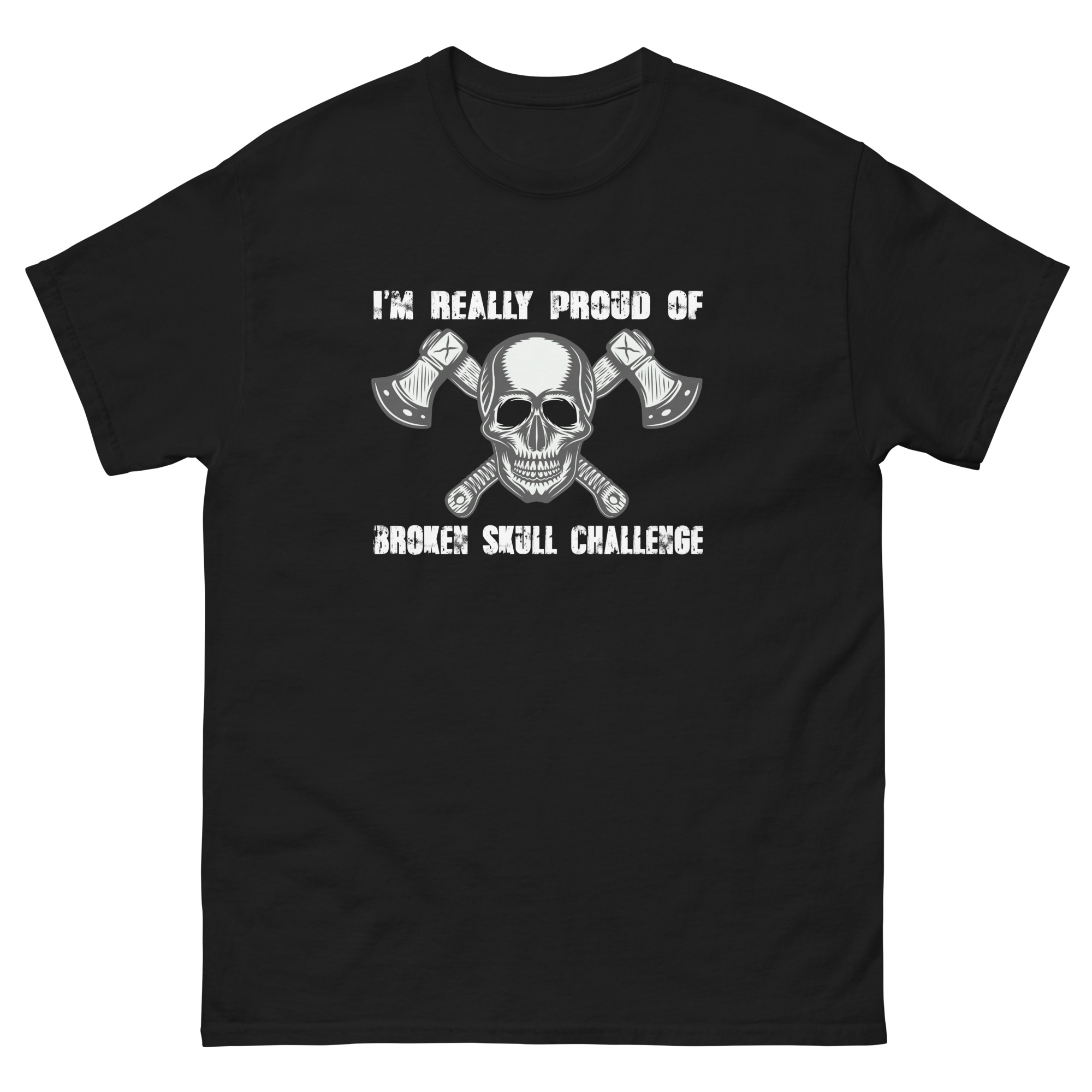 Broken Skull Challenge t-shirt with skull and crossed axes