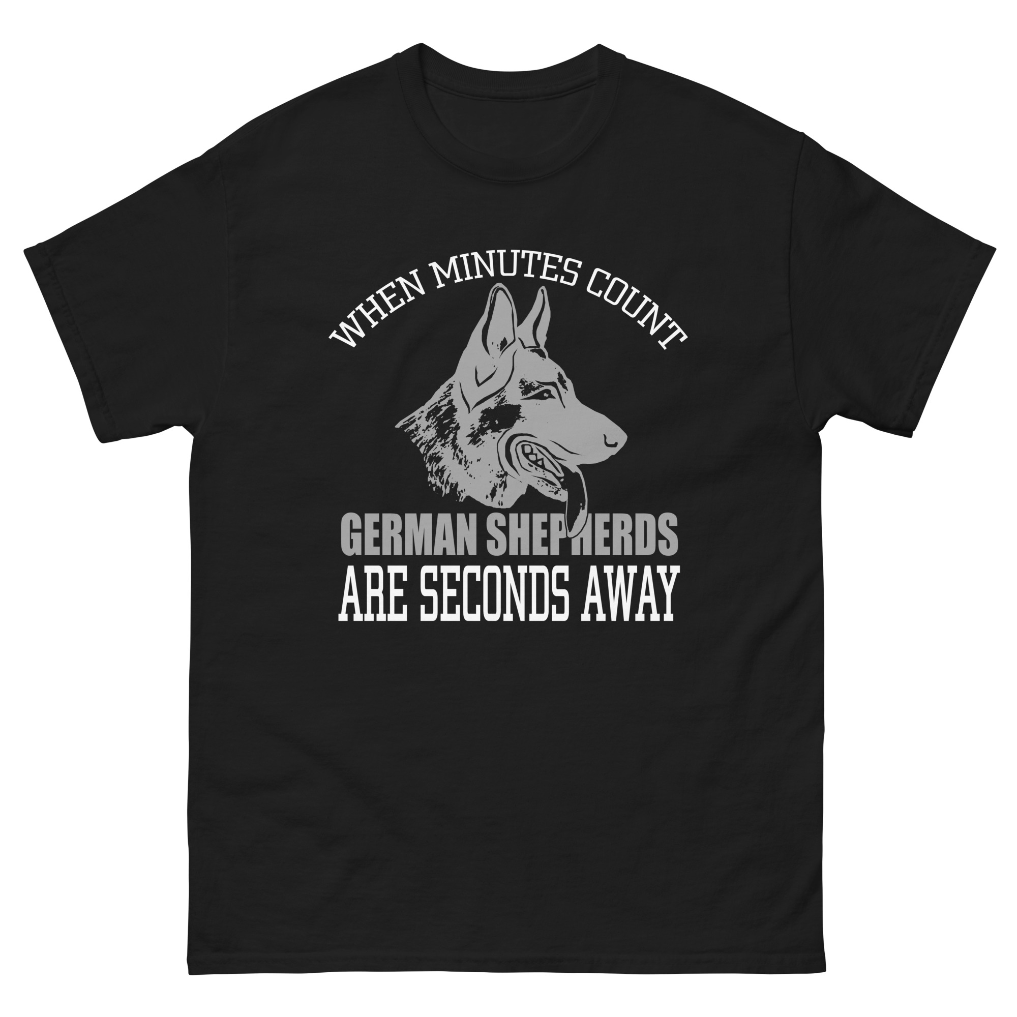 german shepherd seconds away dog shirt