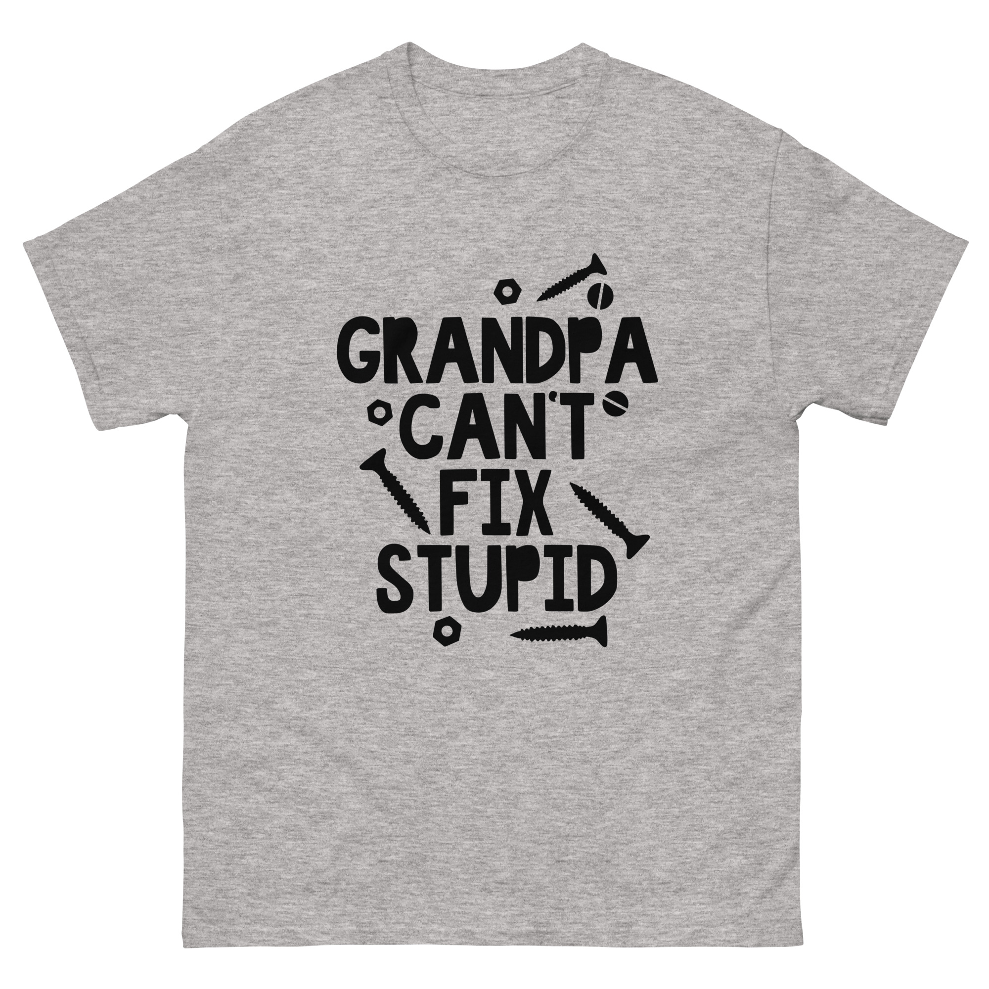 funny grandpa handyman shirt with screw design