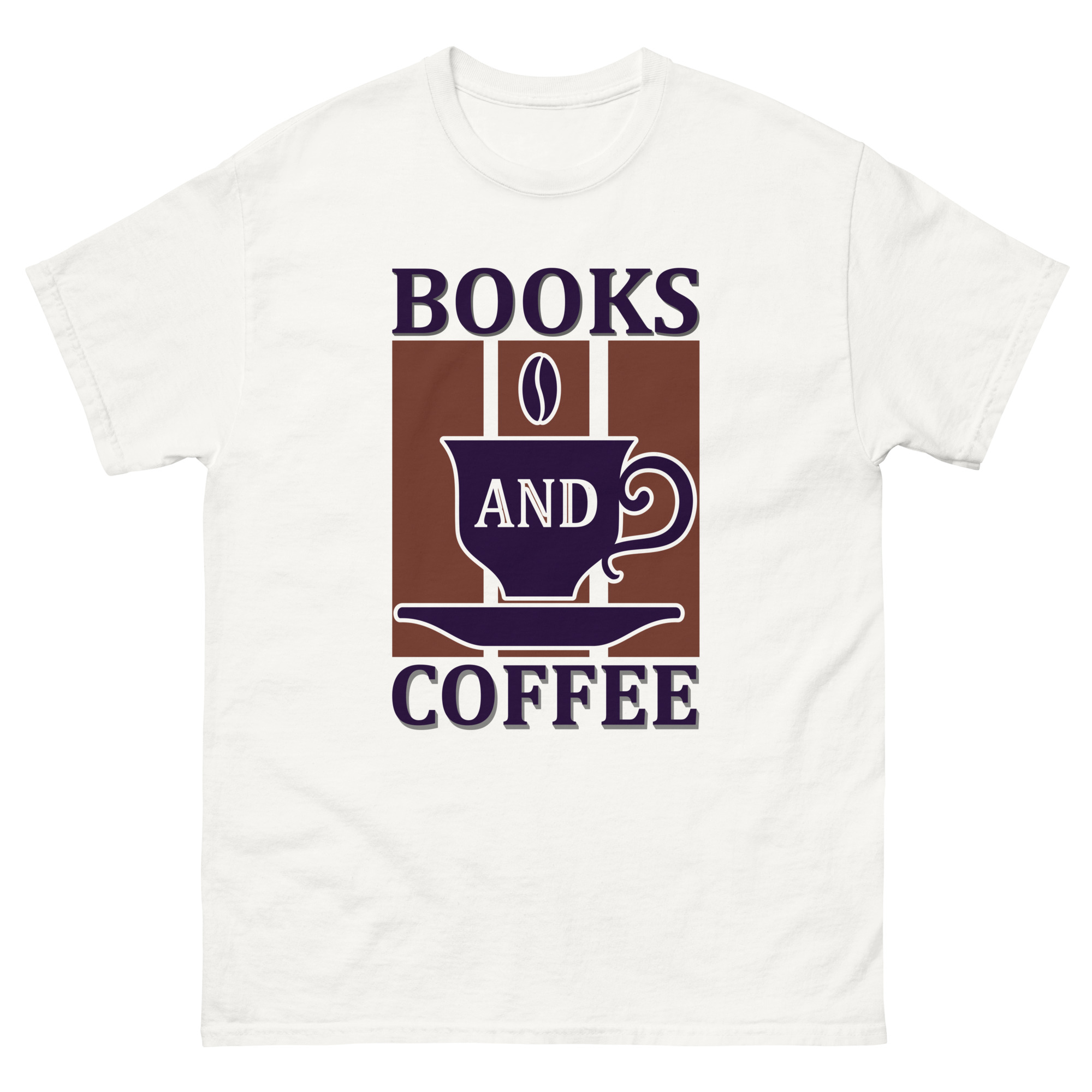 books and coffee shirt design