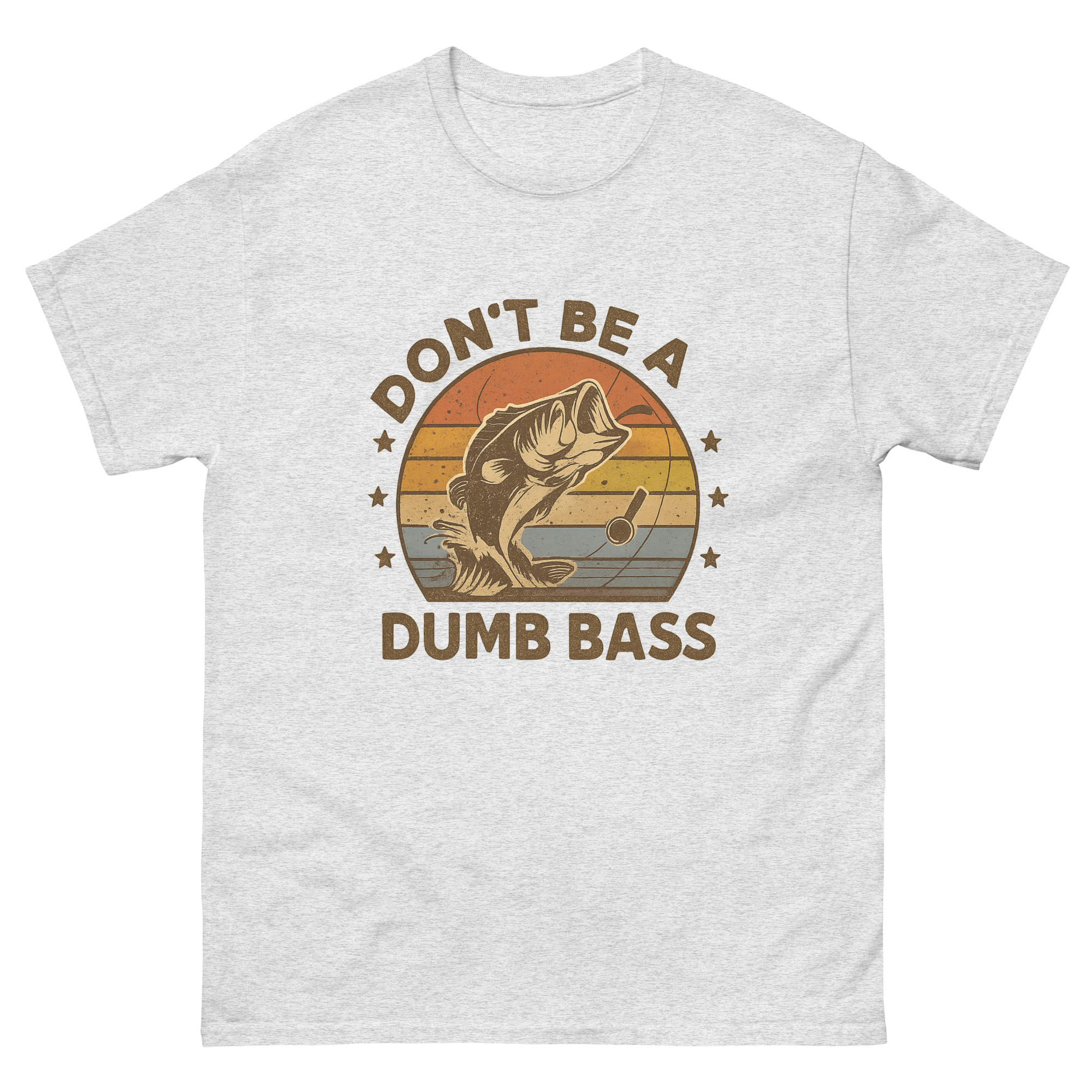 dont be a dumb bass fishing shirt retro