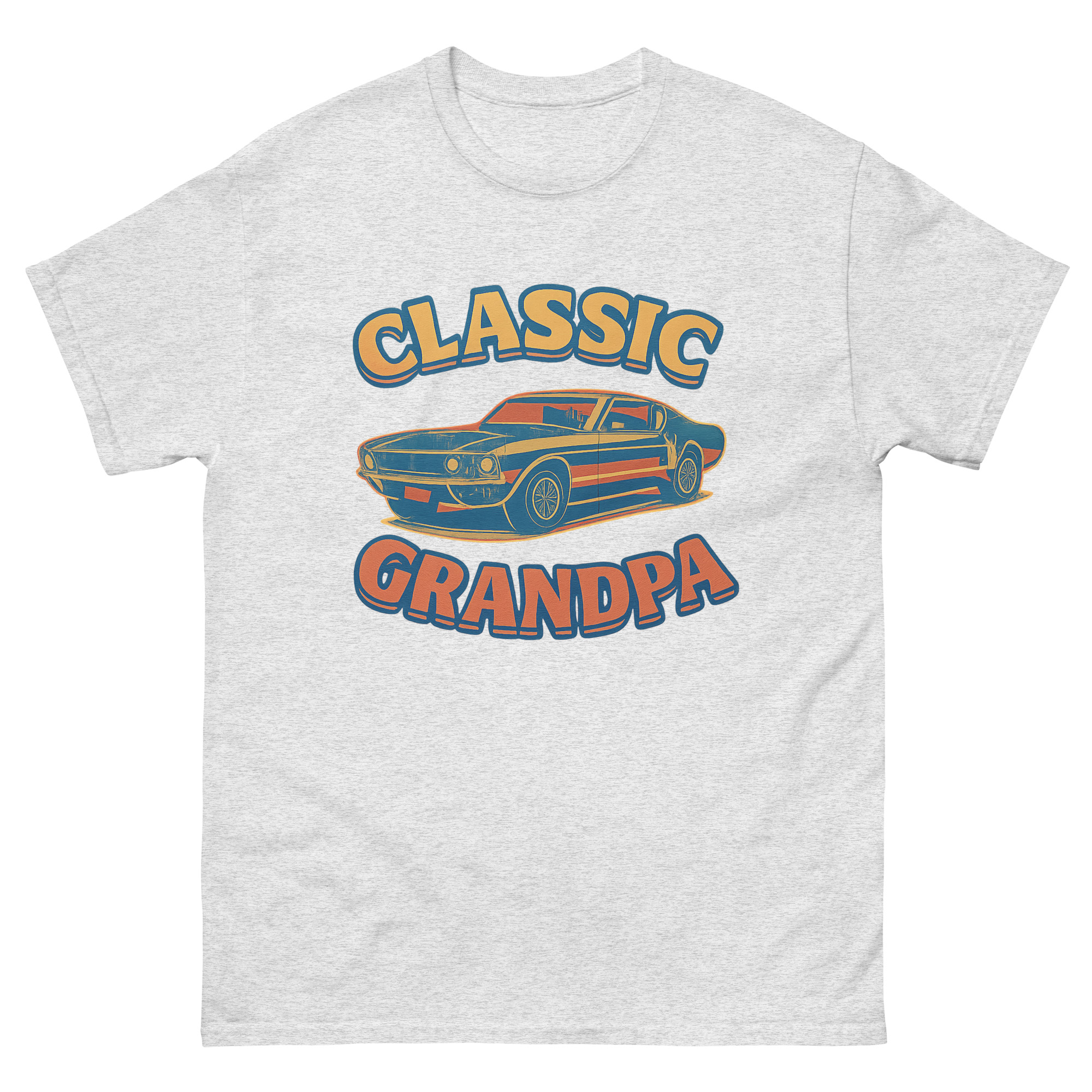 classic grandpa muscle car t-shirt