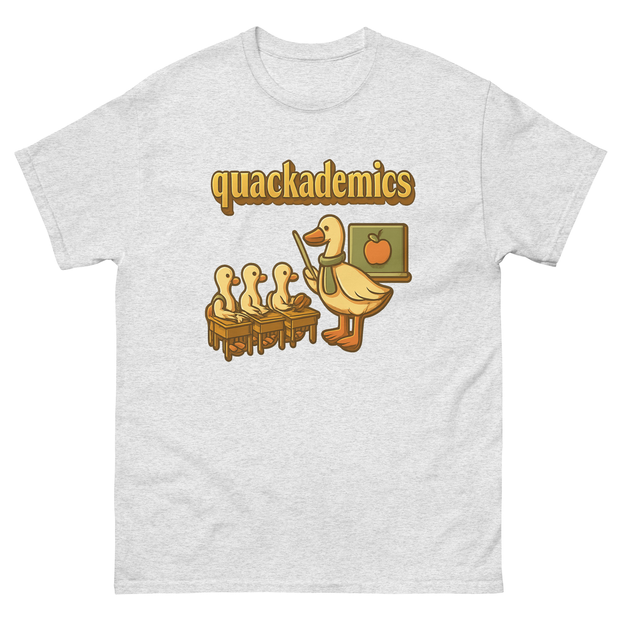 quackademics funny teacher shirt