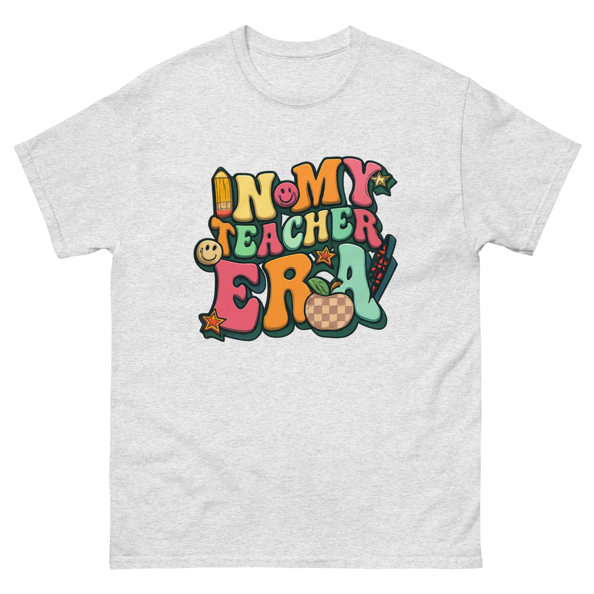 trendy retro teacher appreciation tee