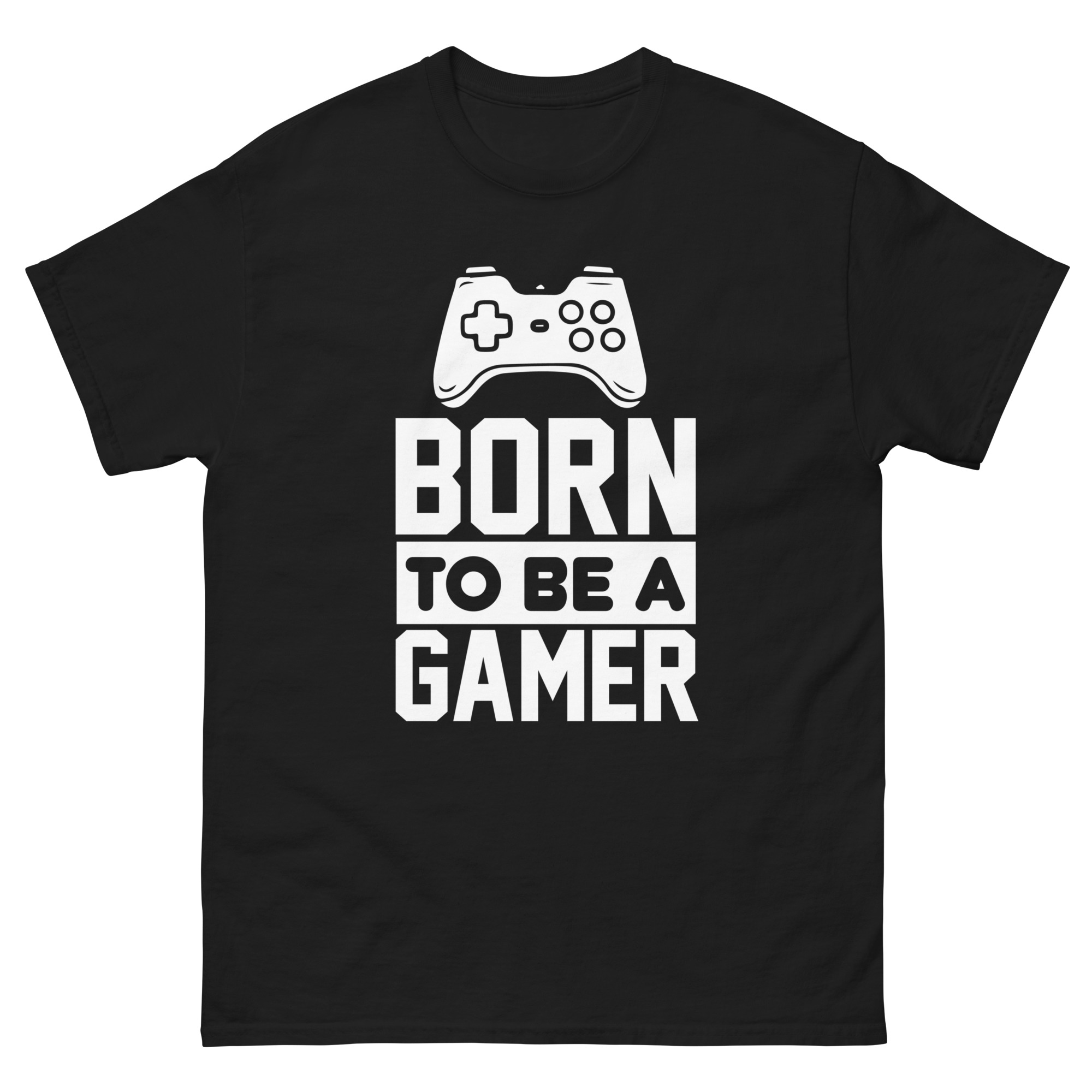 Born to be a gamer t-shirt with controller design