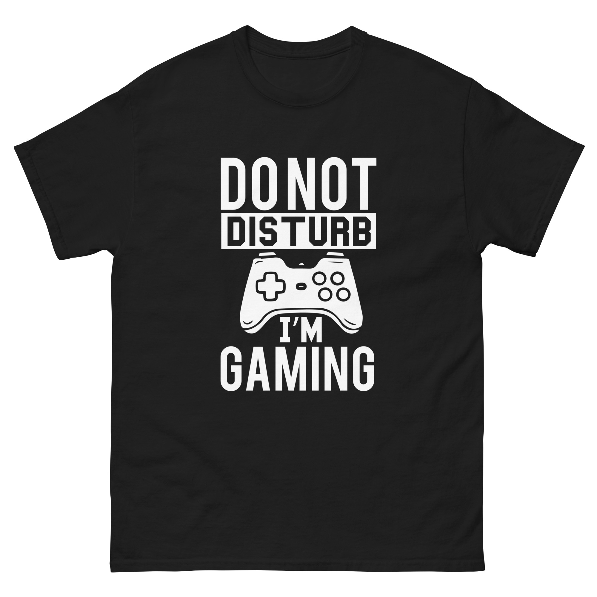 Do Not Disturb I'm Gaming t-shirt with controller design