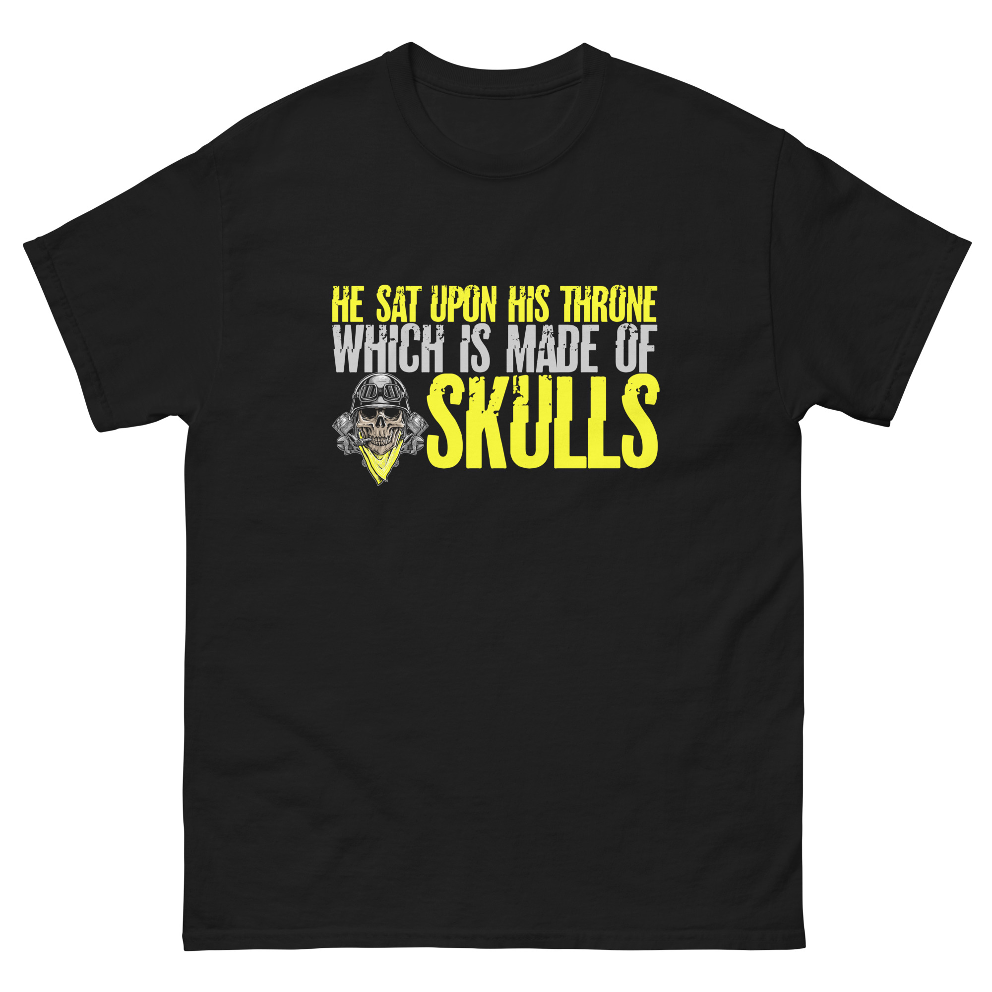 Silent Ringing in My Skull Graphic T-Shirt with Gothic Art