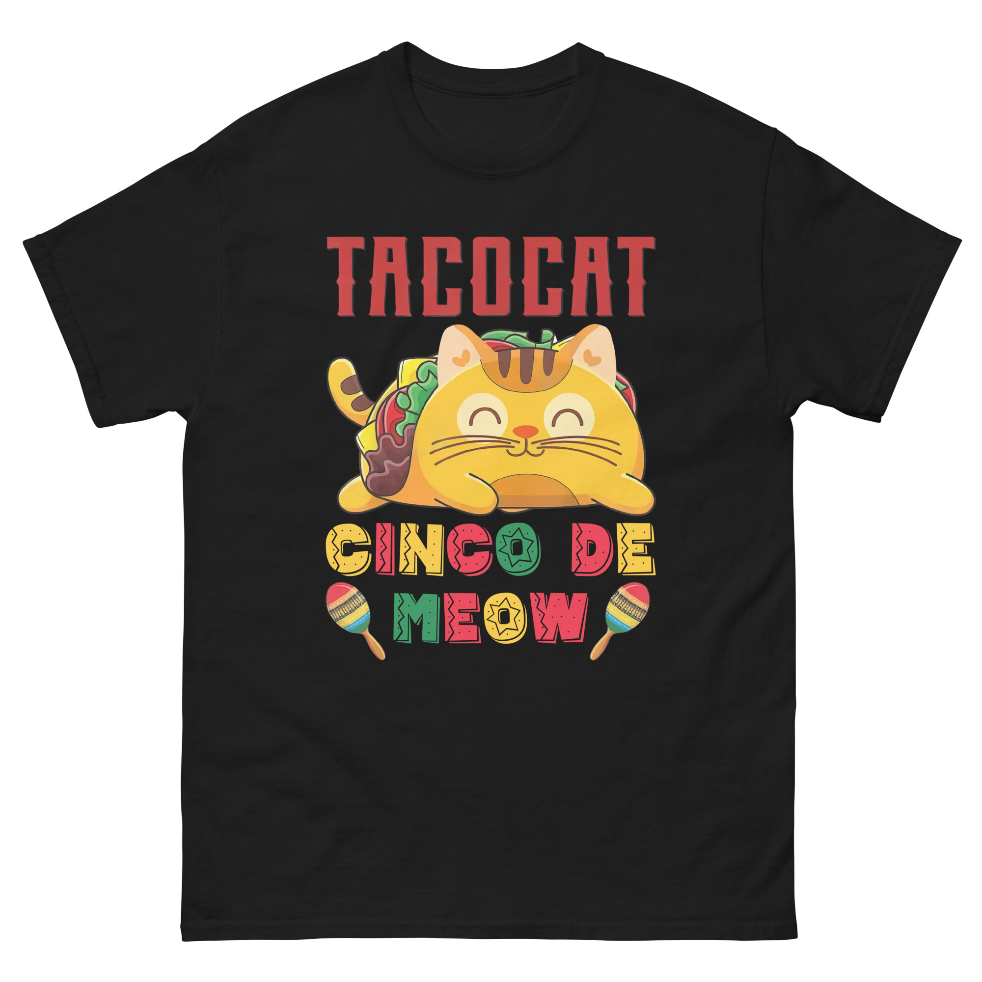 funny cat taco shirt for cinco de mayo