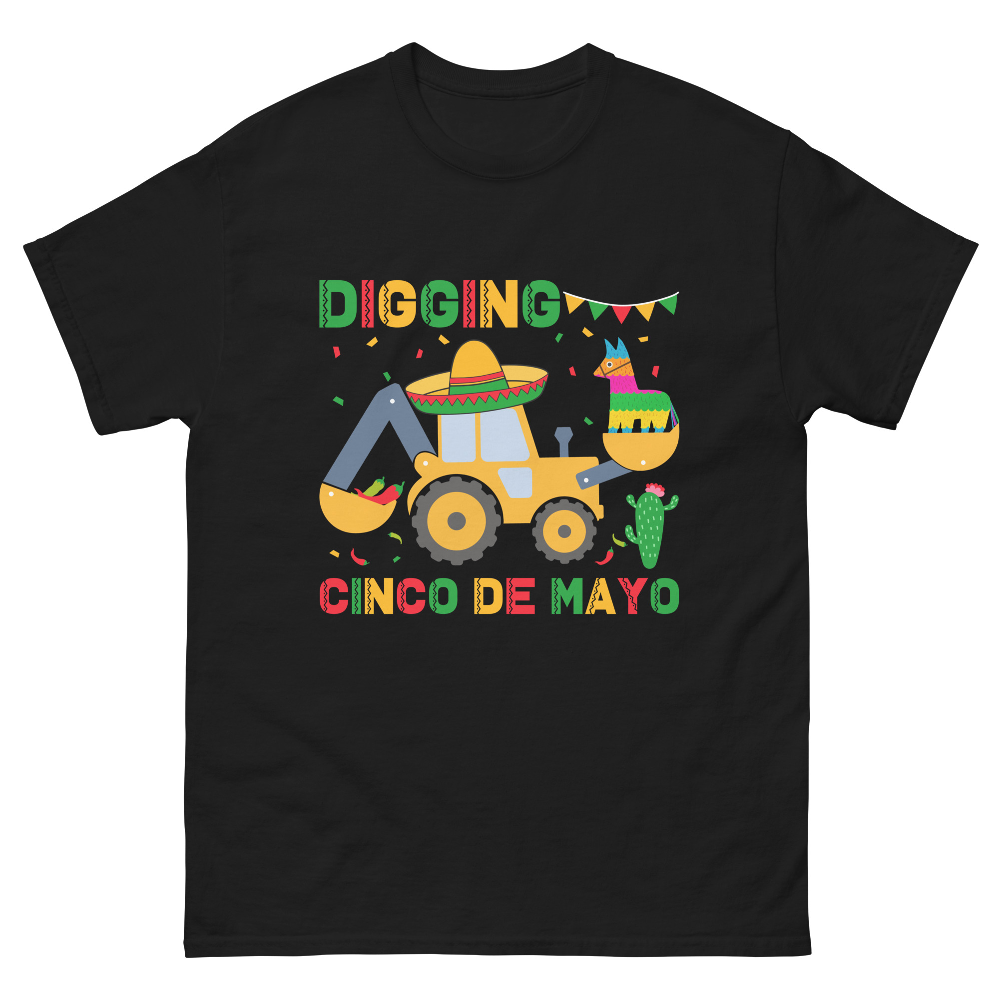 cinco de mayo construction truck shirt for toddlers