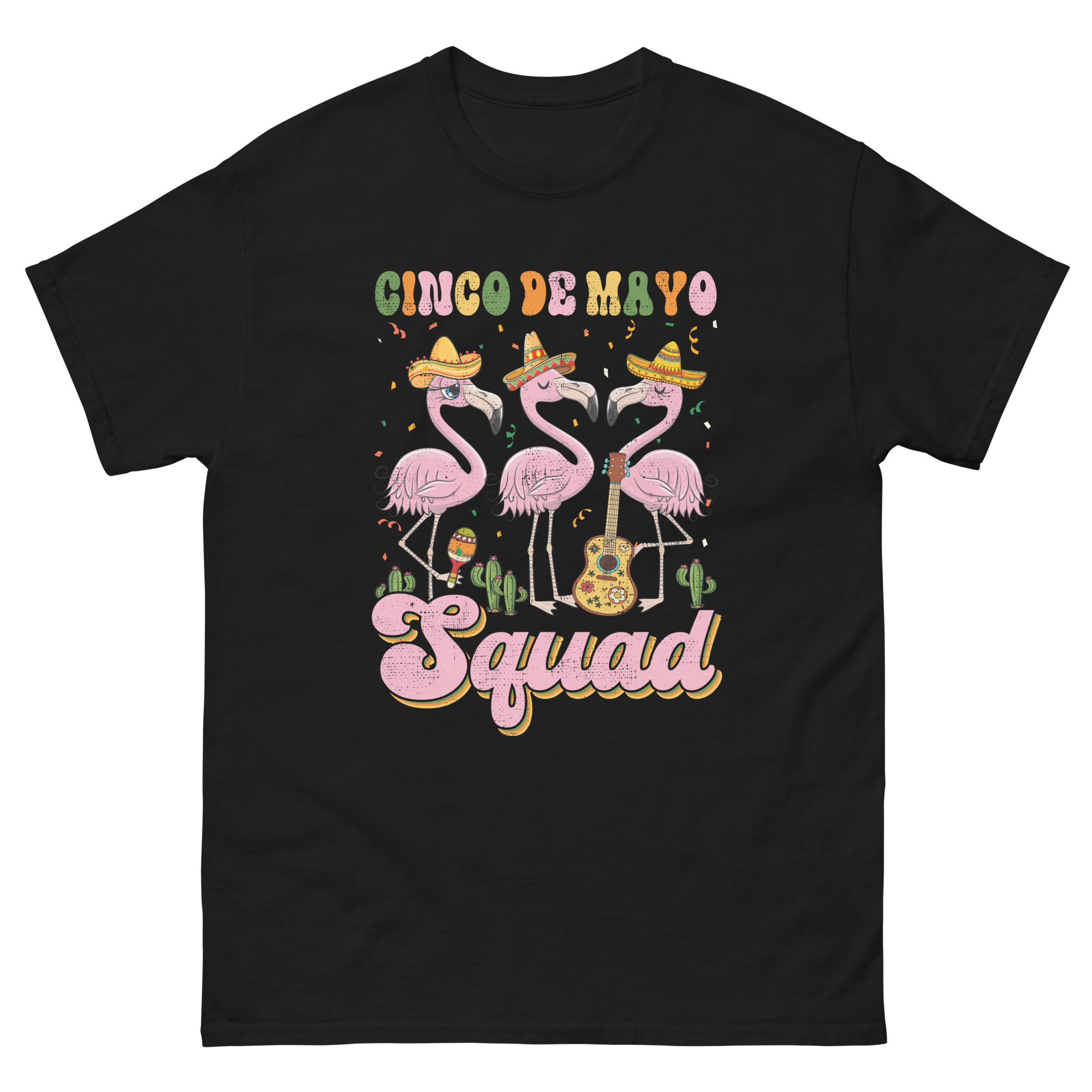 funny flamingo cinco de mayo tee