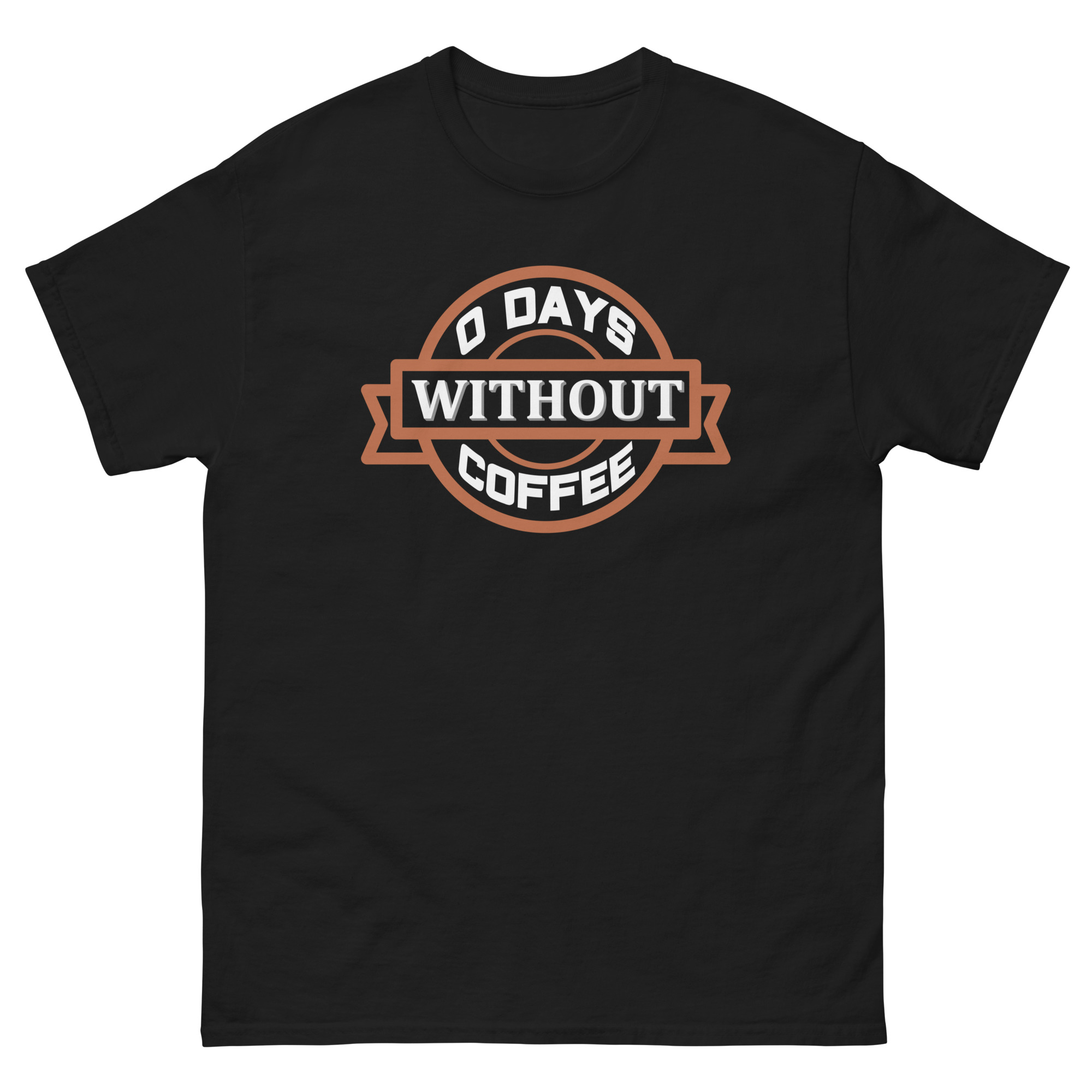 Black Graphic Tee for Coffee Lovers