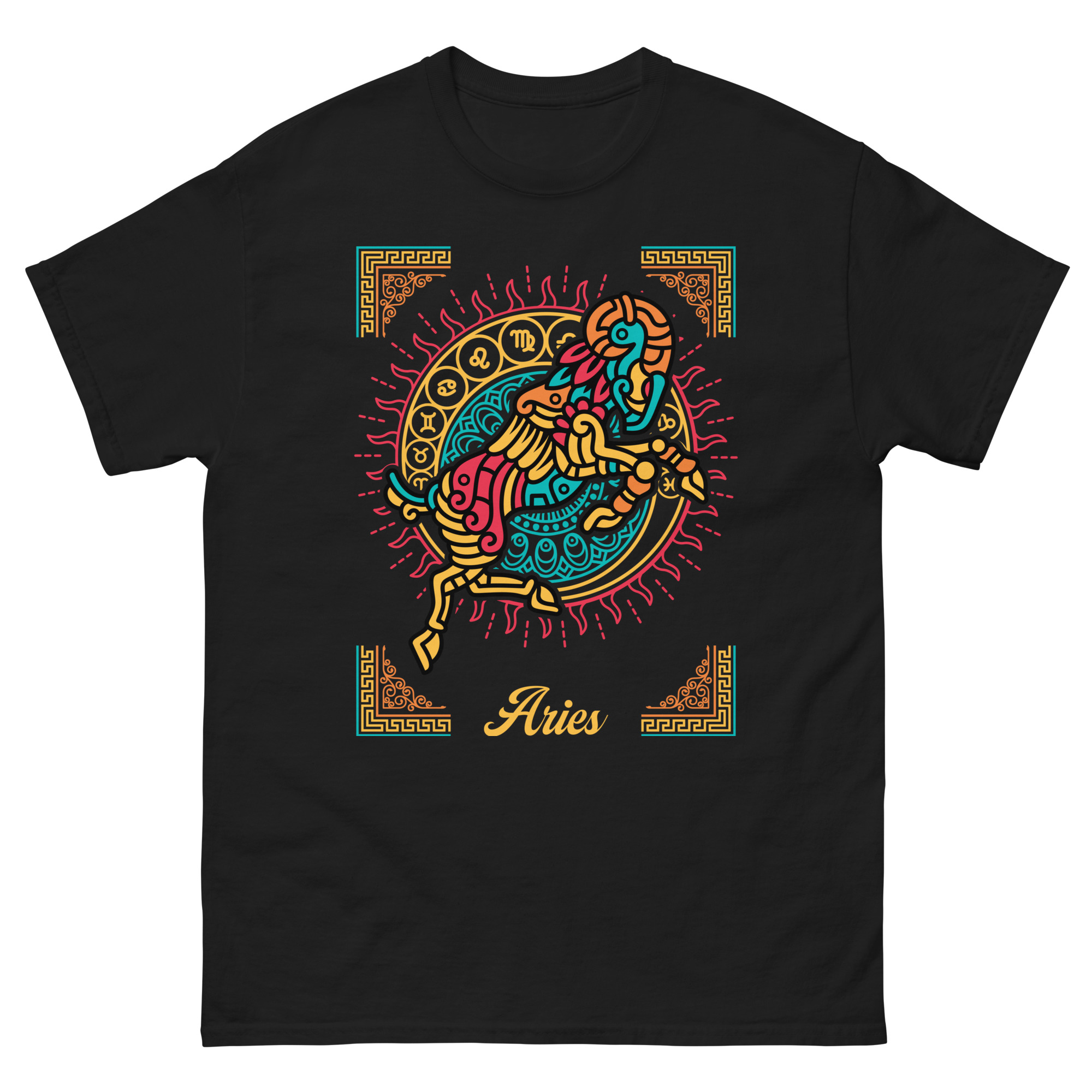 Aries zodiac astrology t-shirt ram constellation design