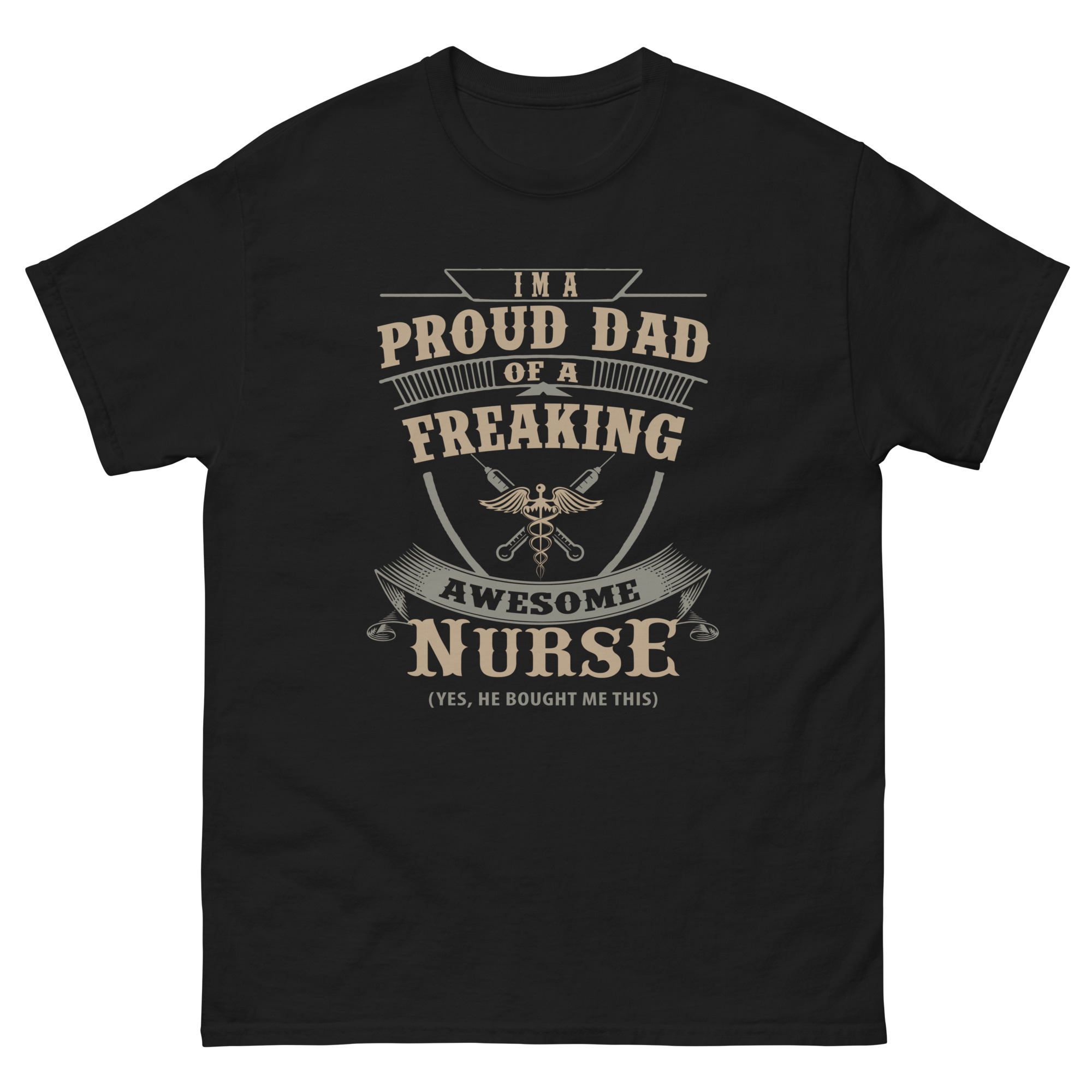 t shirt for father with nurse child