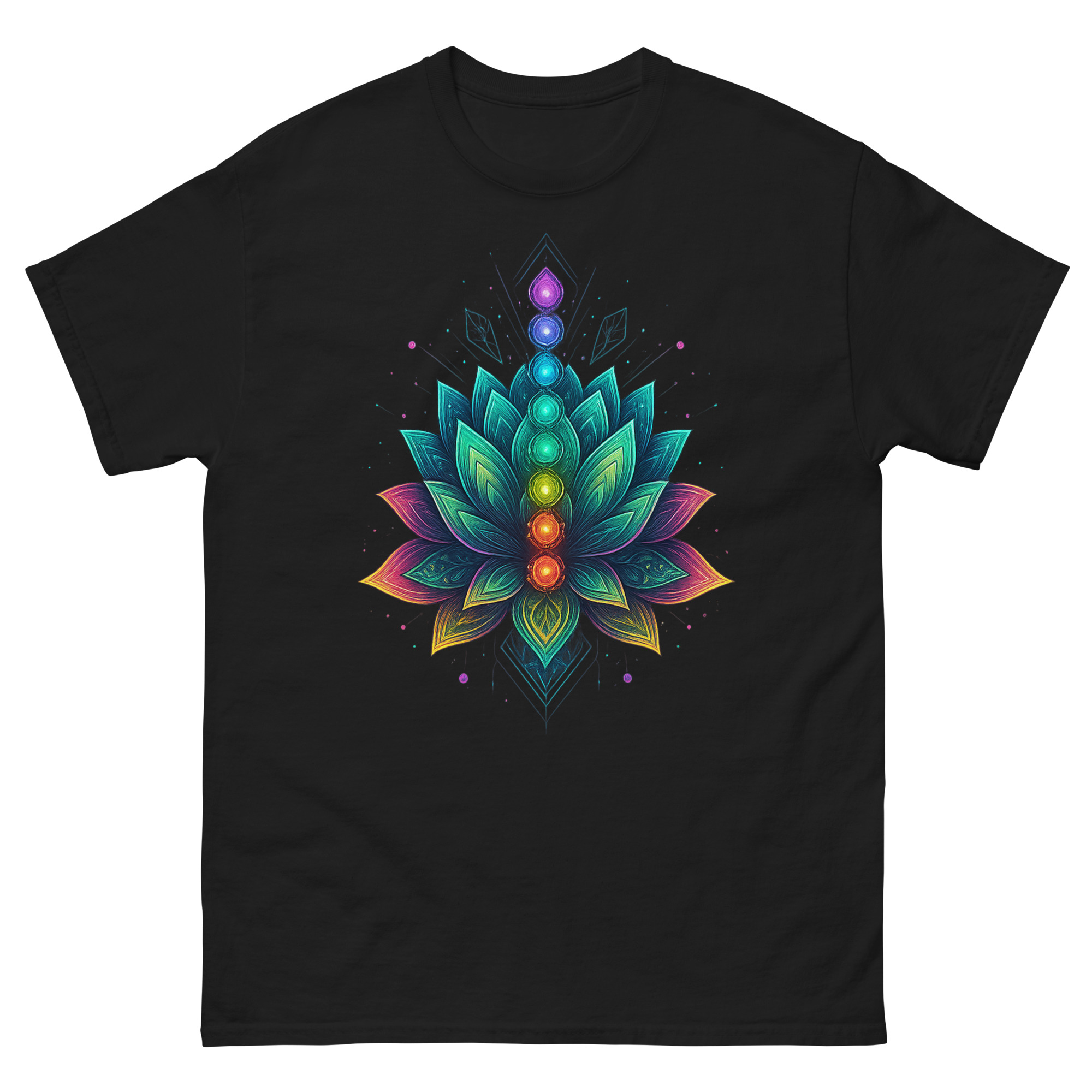 seven chakra lotus flower spiritual shir