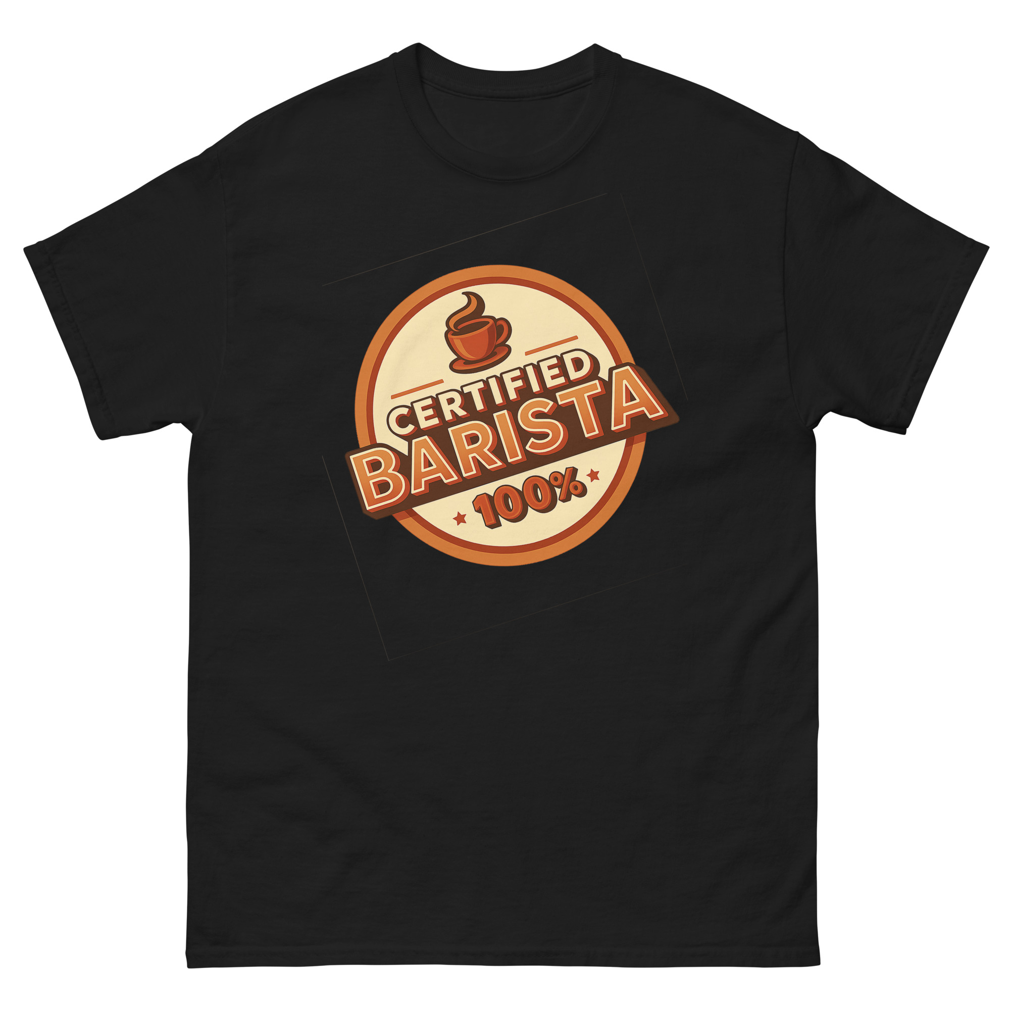 certified barista coffee lover t-shirt