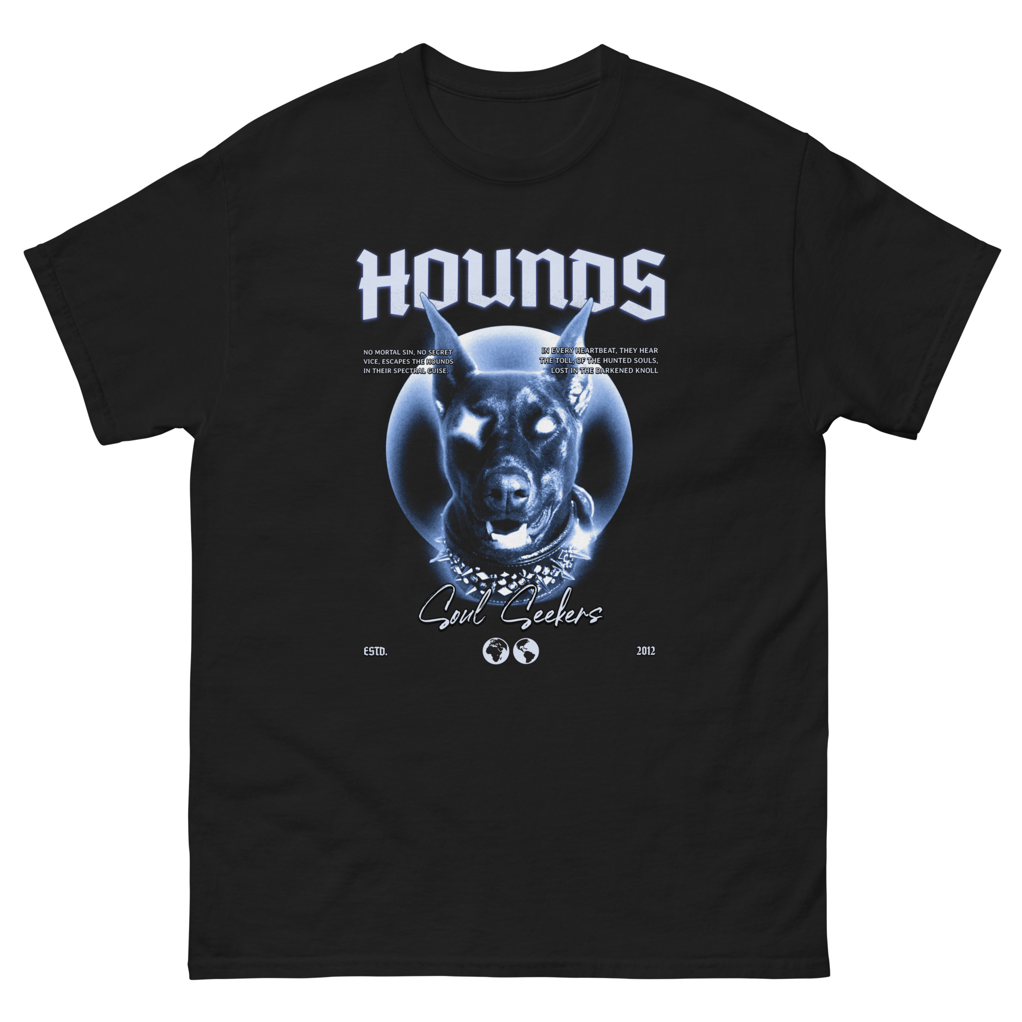 Hounds Doberman graphic t-shirt for dog lovers