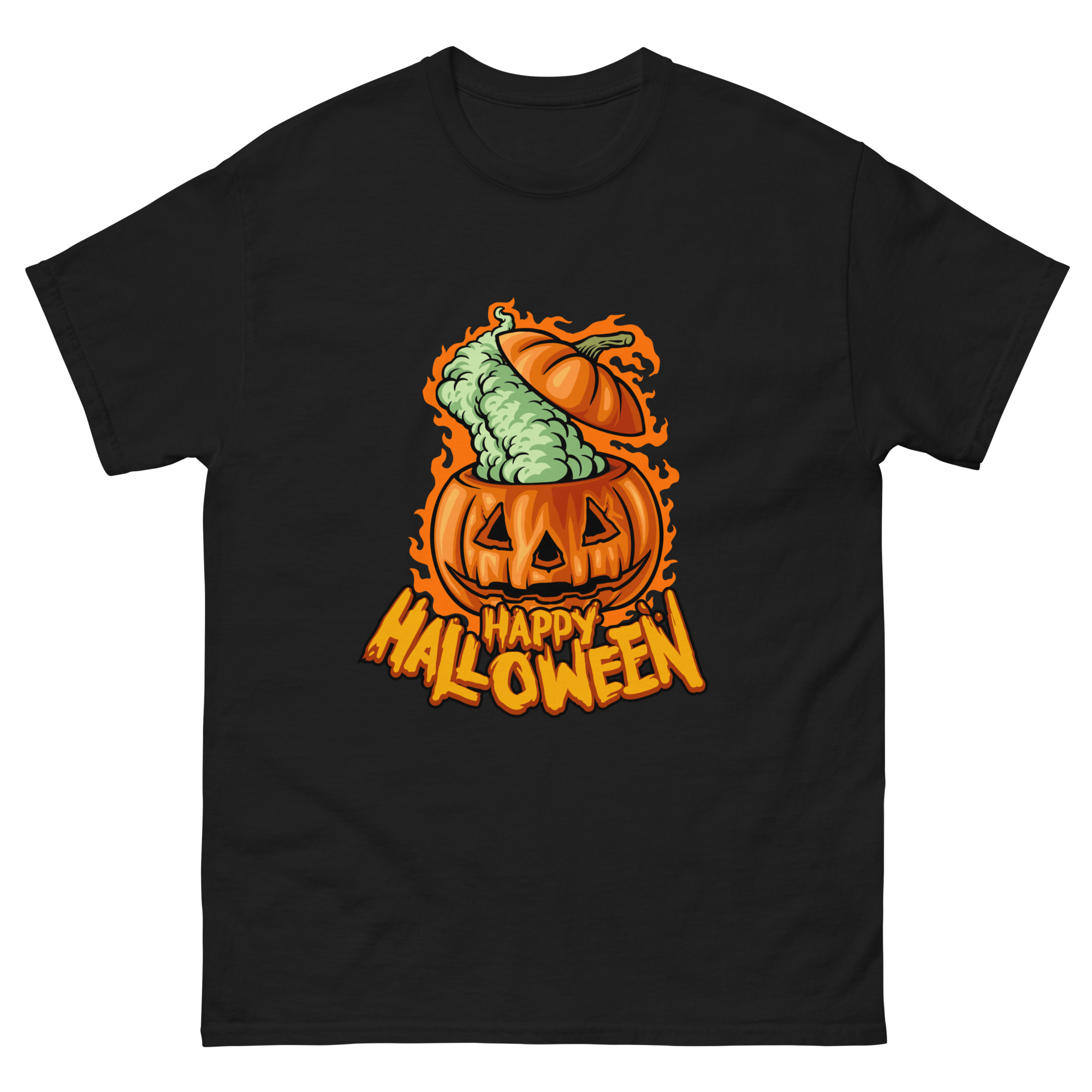 happy halloween pumpkin t-shirt design