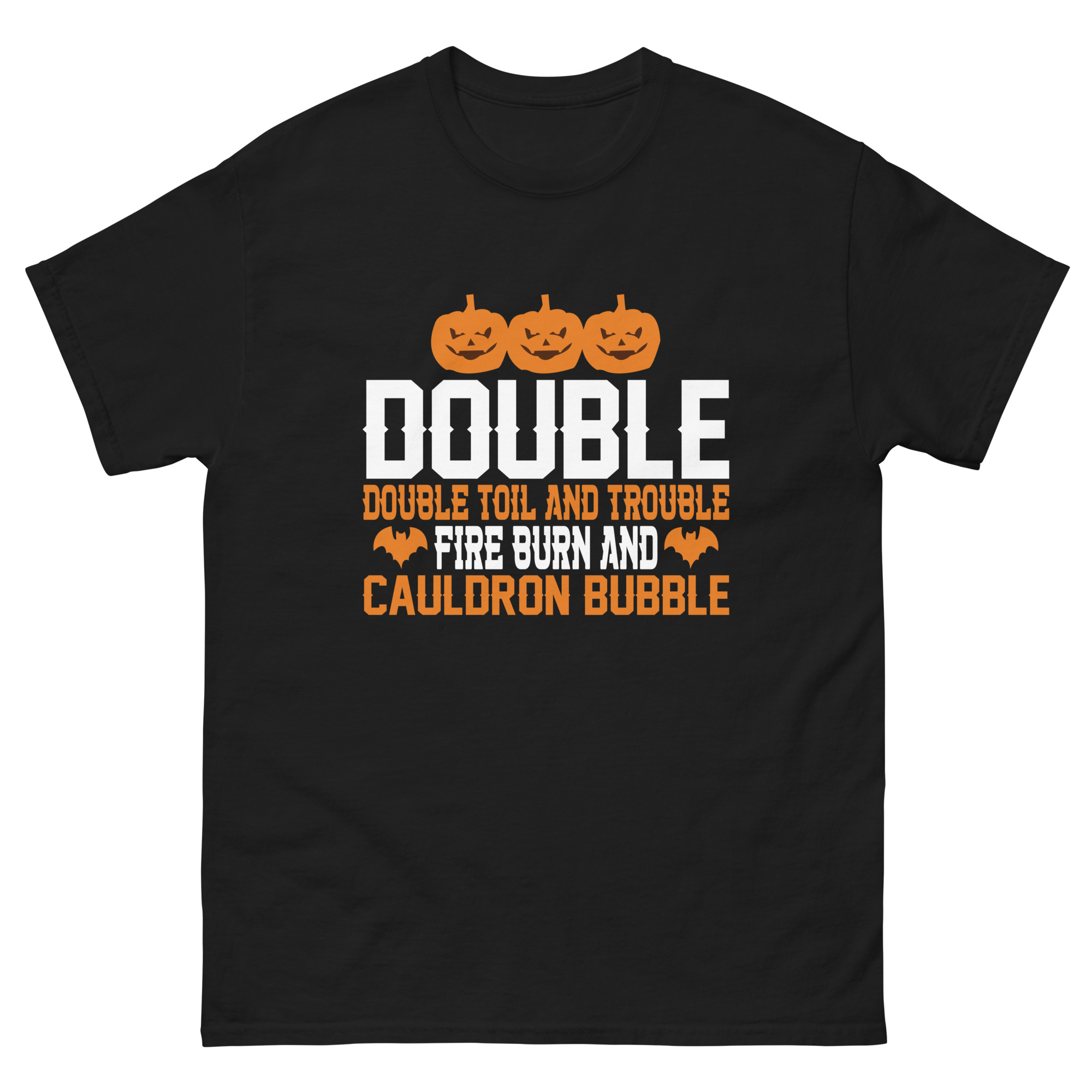 double toil and trouble halloween t-shirt