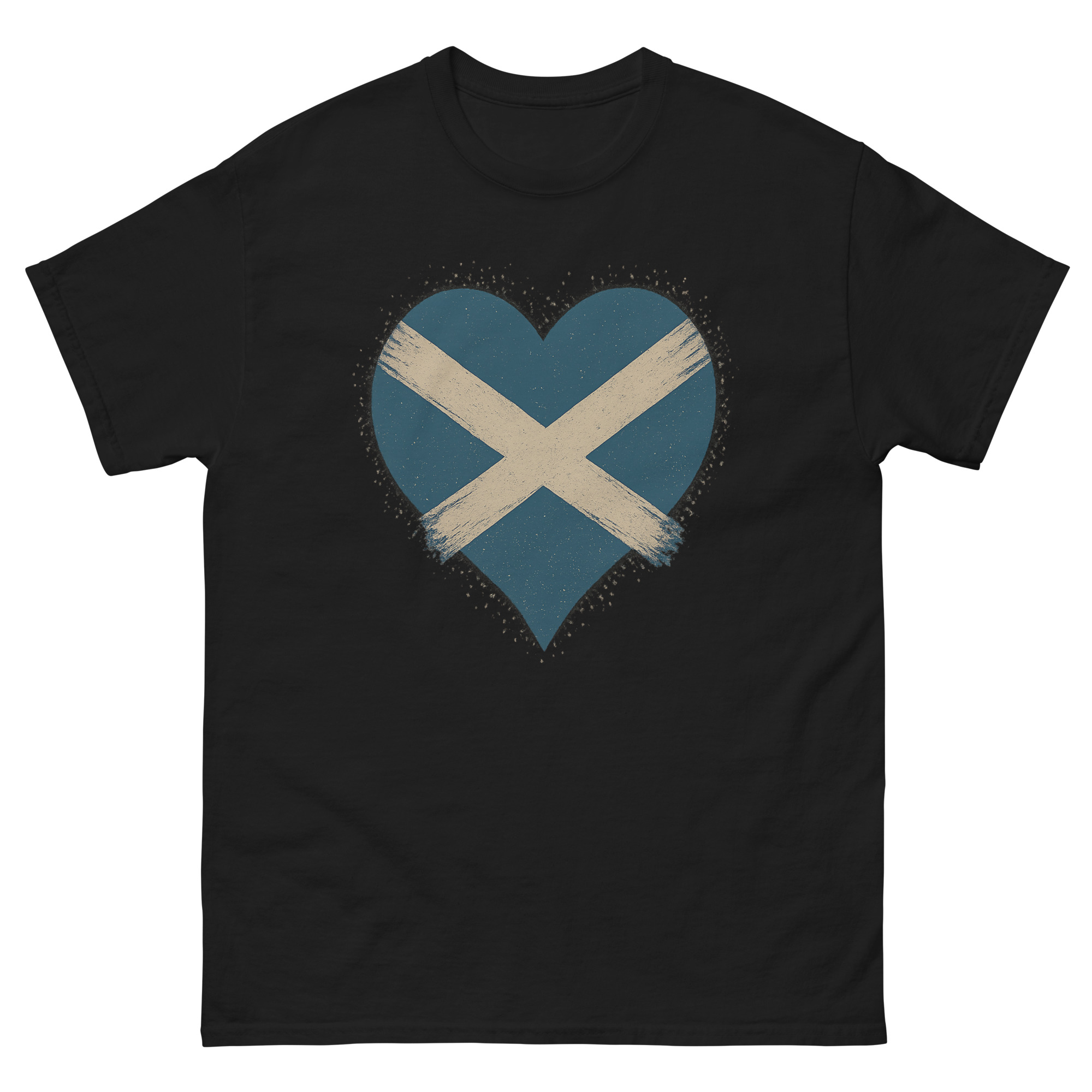 St Andrew’s Day Scotland flag heart t-shirt