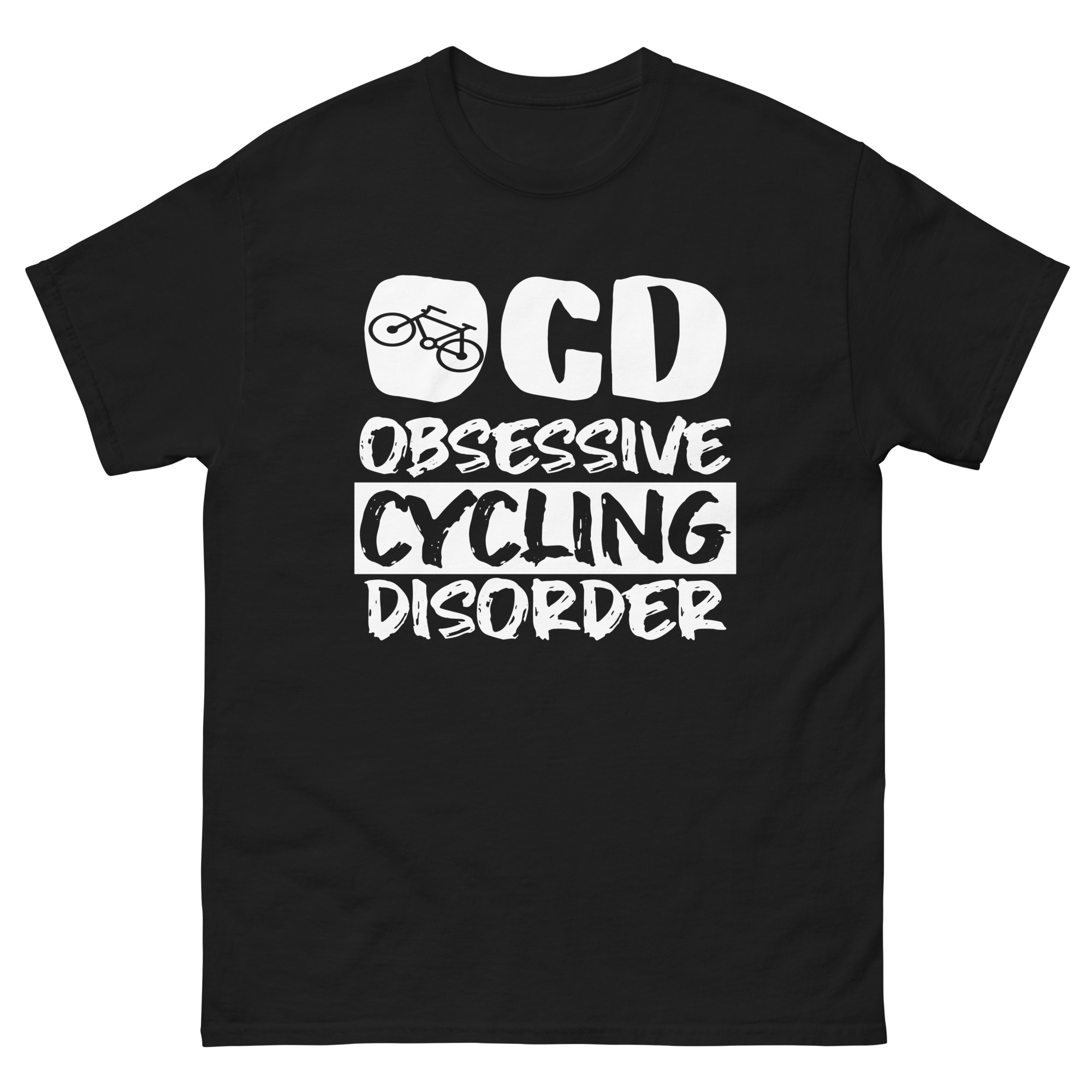 Funny OCD obsessive cycling disorder t-shirt