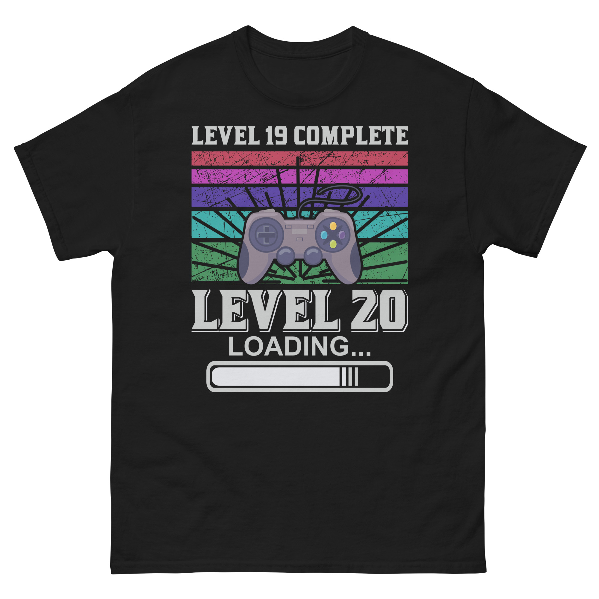 Level 19 complete level 20 loading retro gamer t-shirt