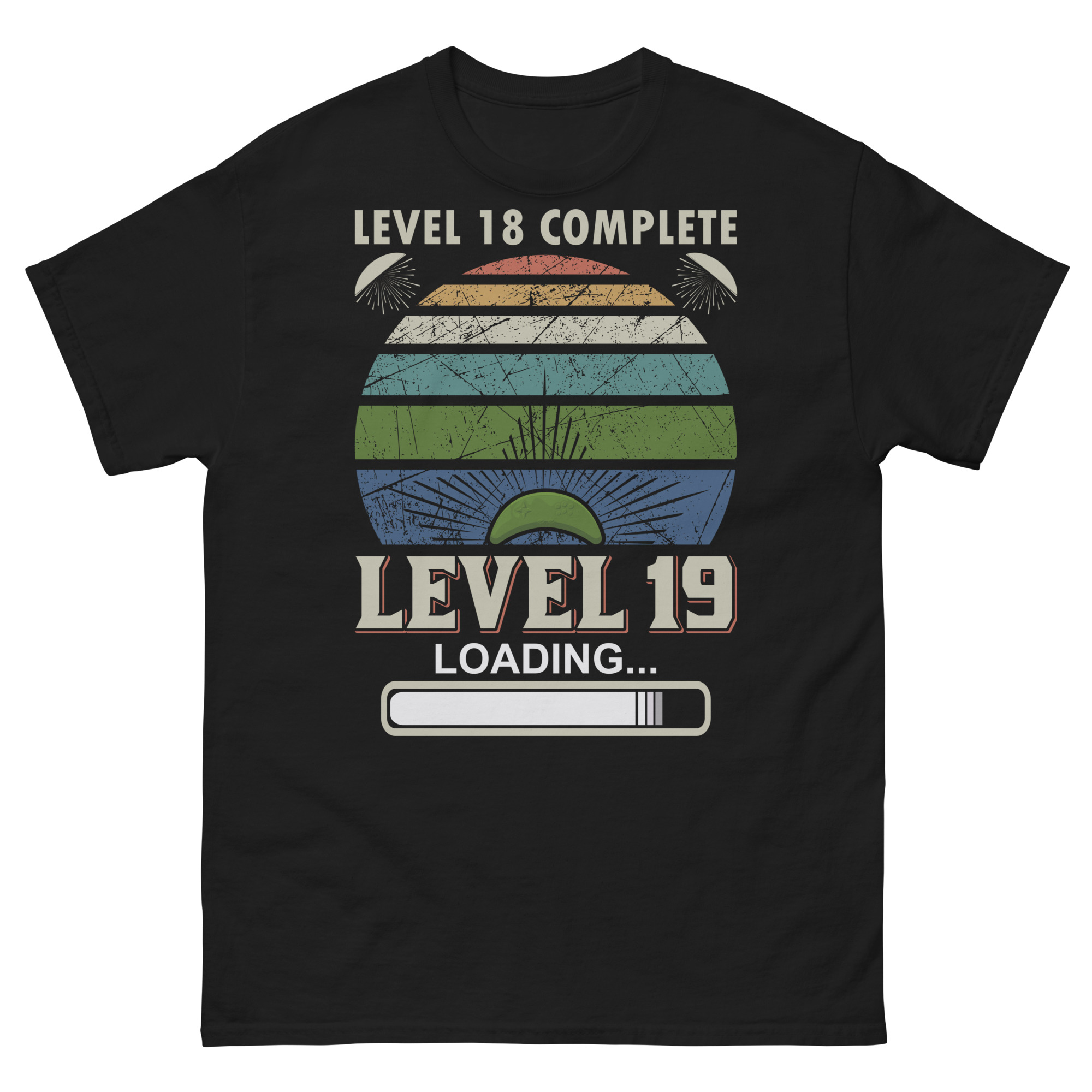 Level 18 complete level 19 loading retro gamer t-shirt