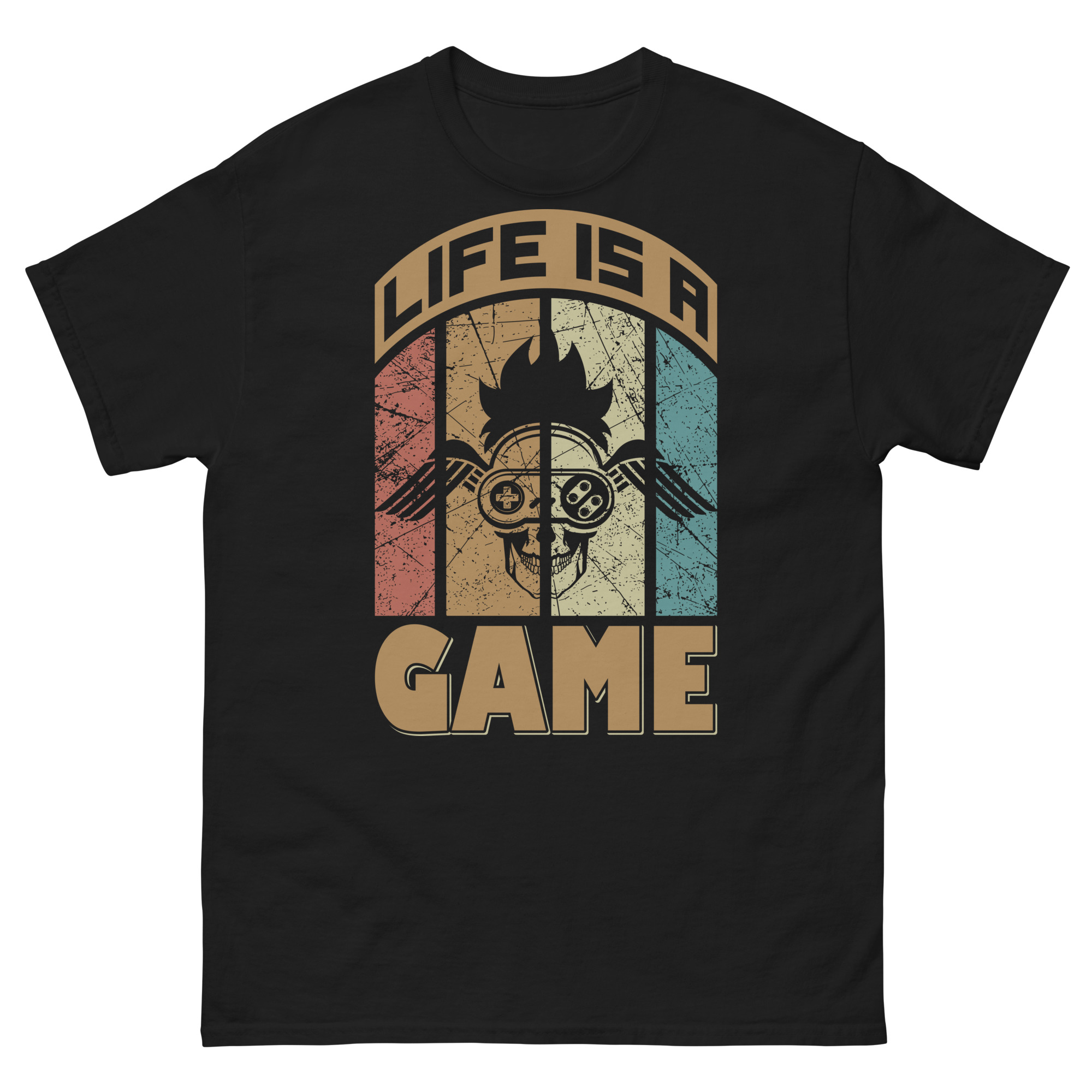 Life is a Game retro gamer t-shirt vintage gaming quote design