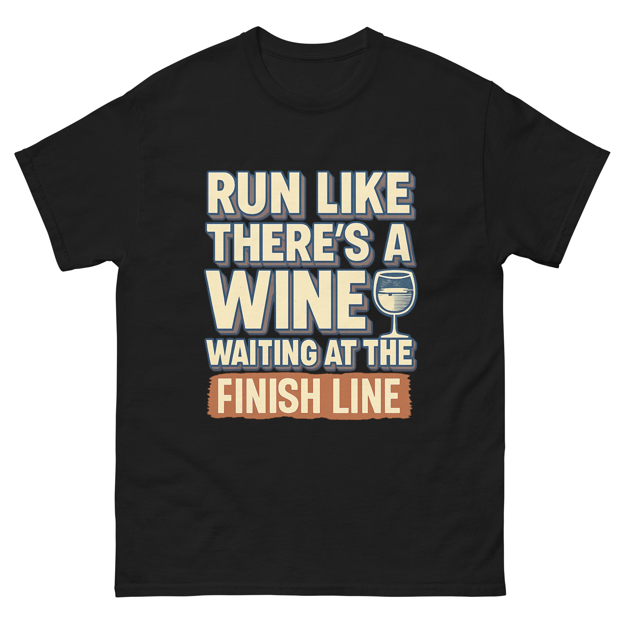 Run like there’s wine waiting shirt for runners