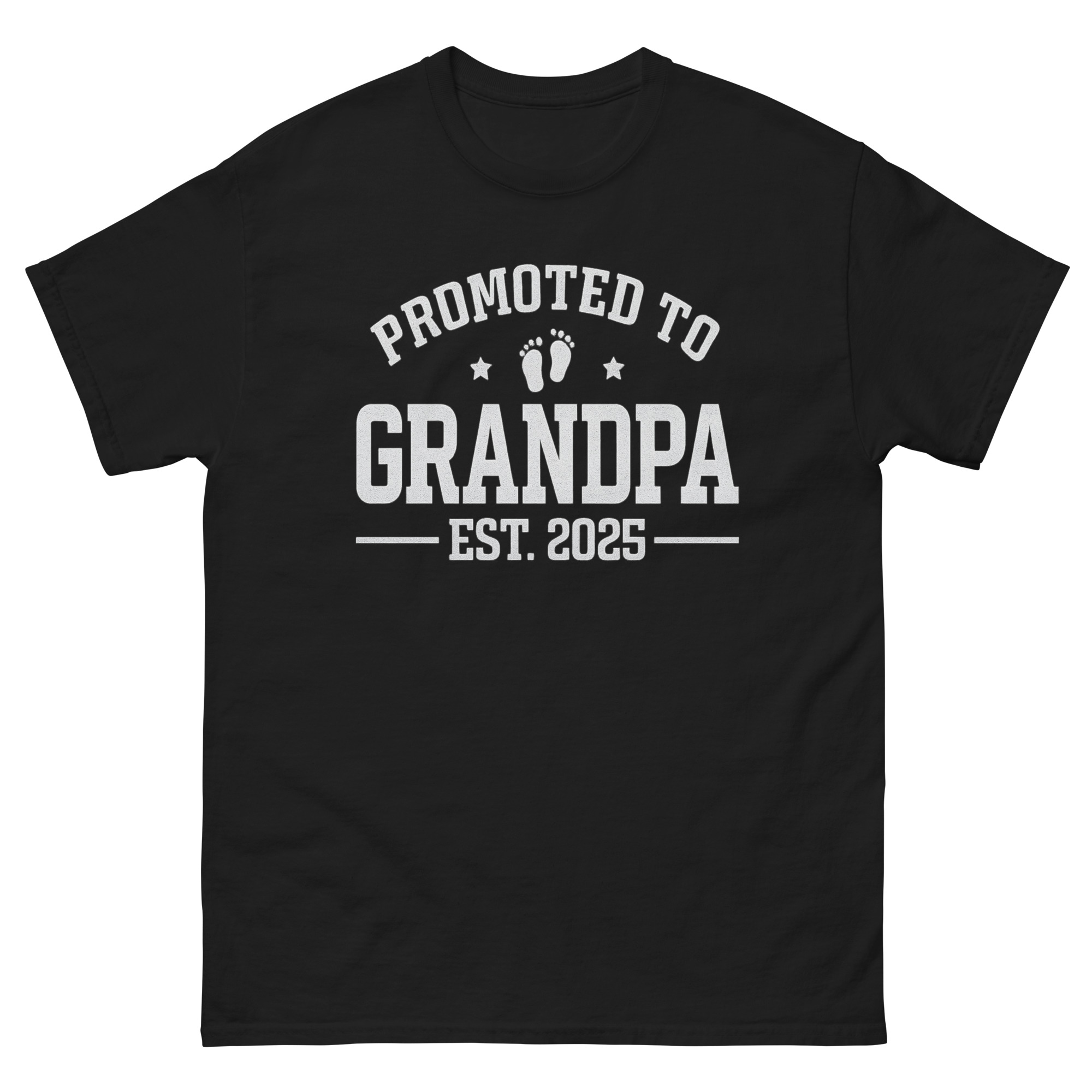 promoted to grandpa est 2025 shirt