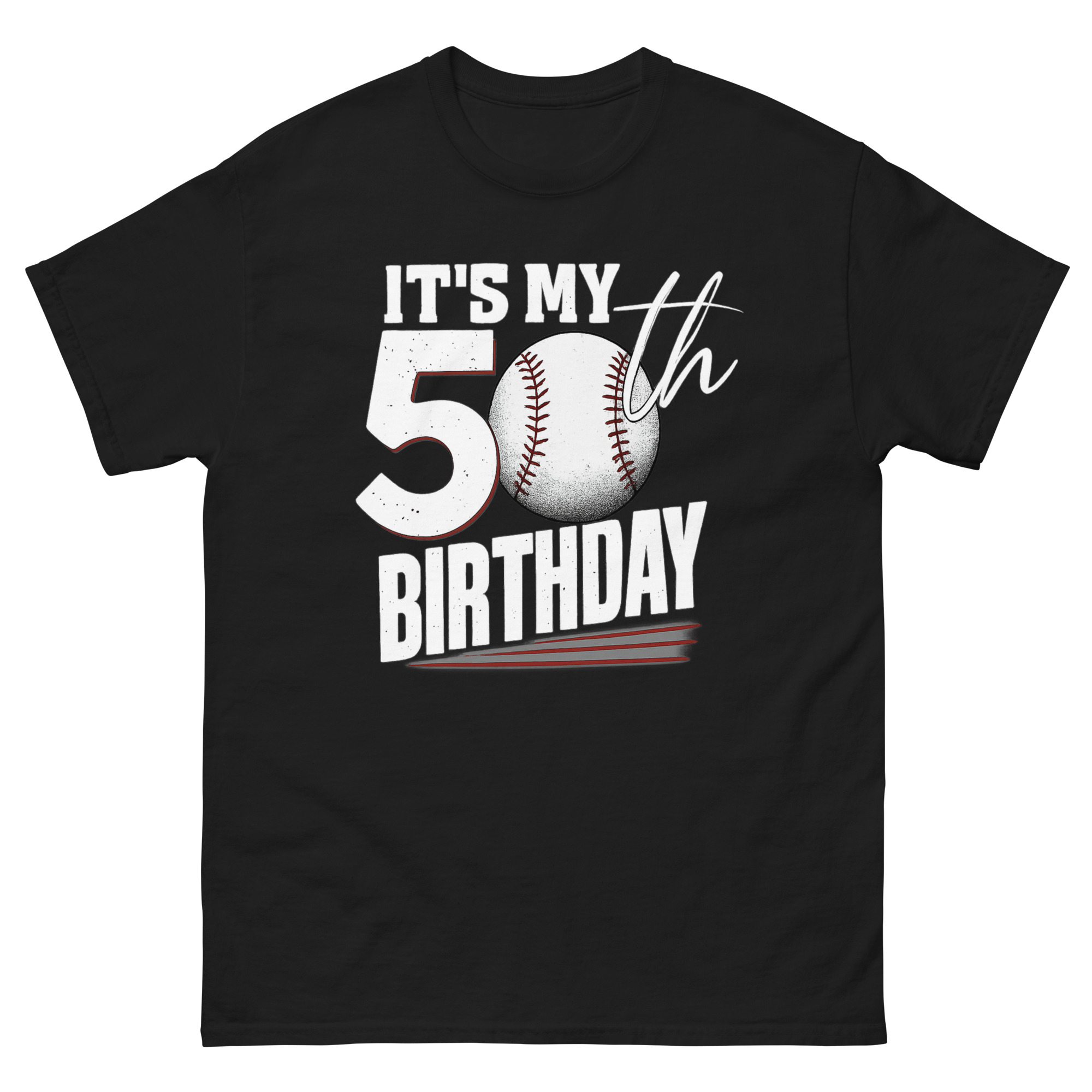 baseball 50th birthday shirt design