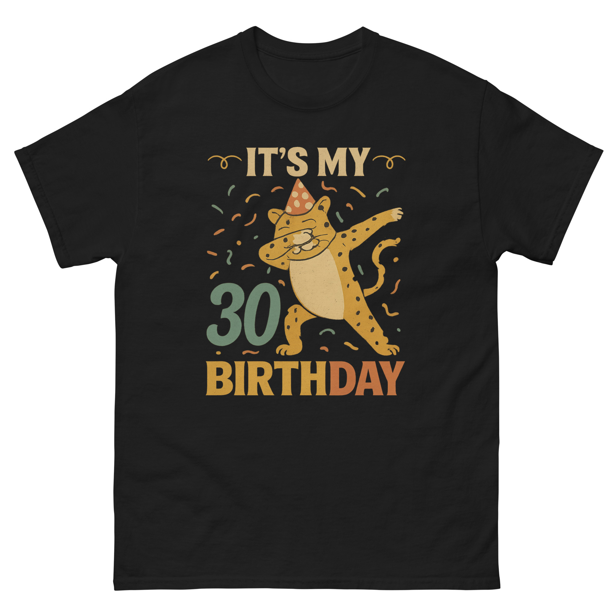 quirky milestone birthday shirt for chetah lovers