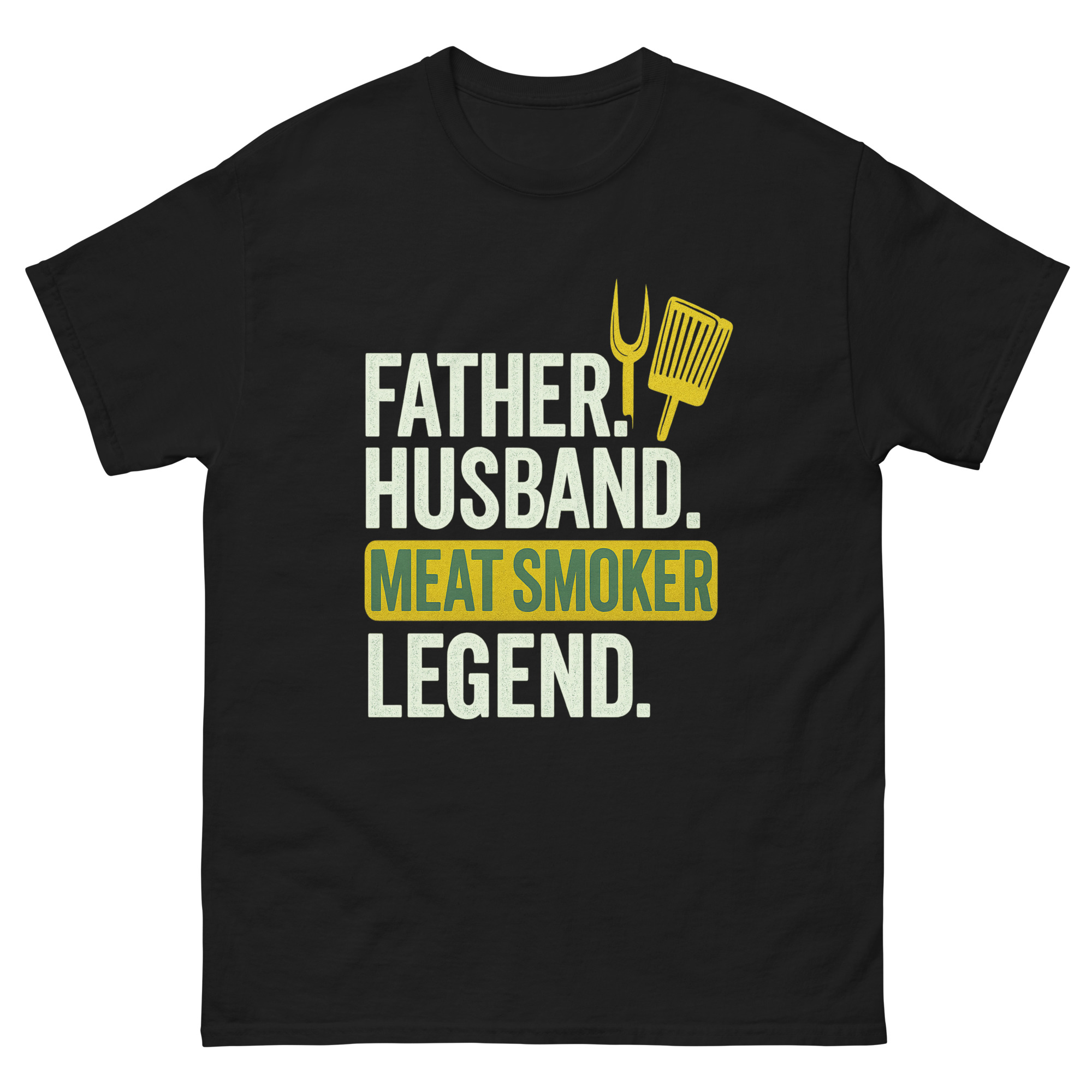 father husband meat smoker legend t-shirt