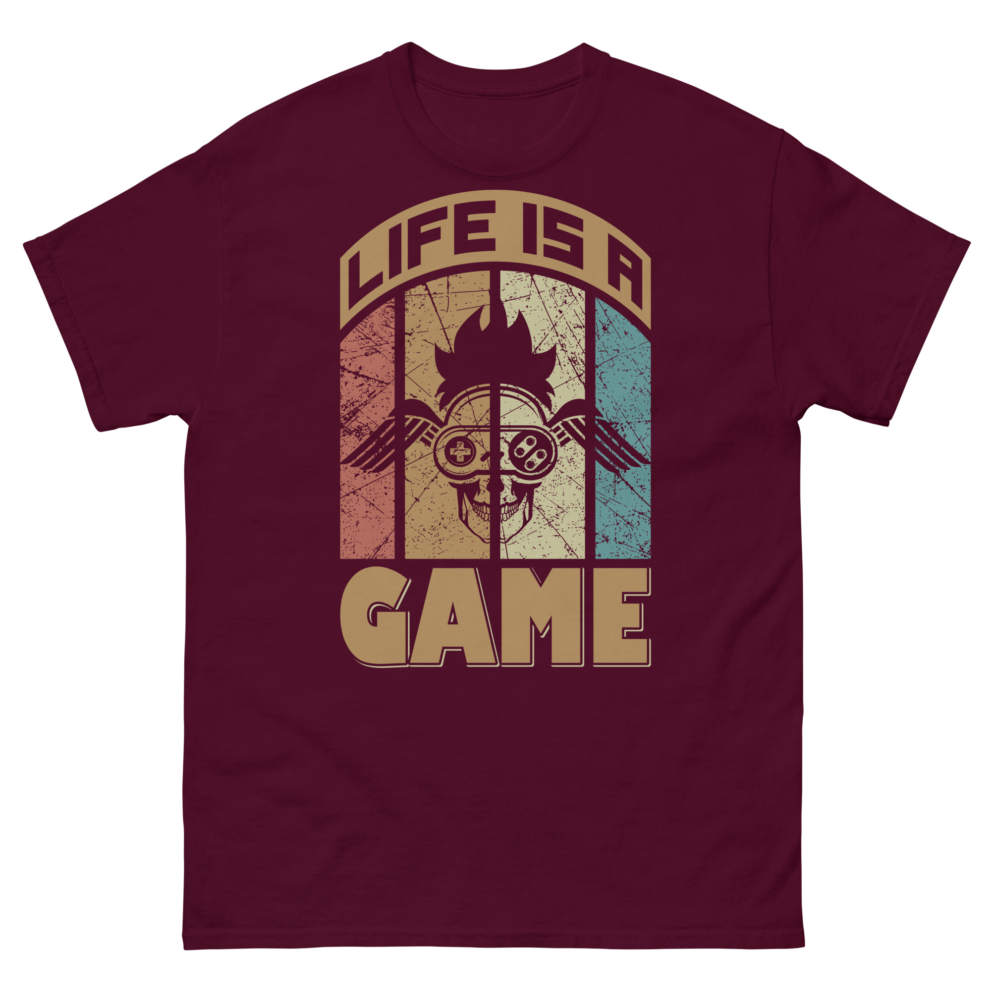 unisex-classic-tee-maroon-front-689f3642f066b.jpg