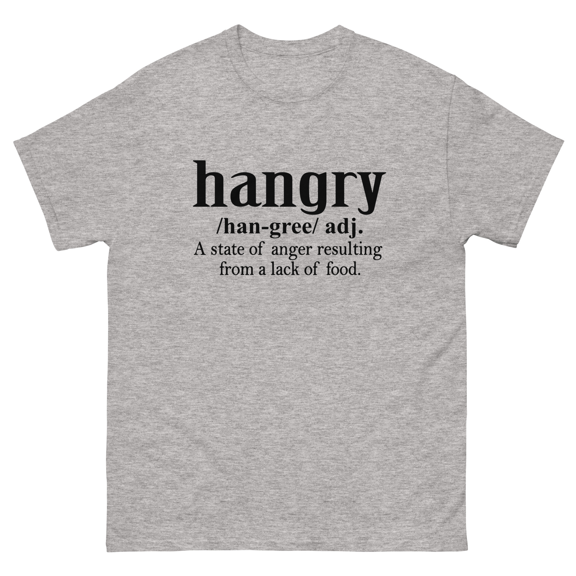 hangry definition shirt graphic