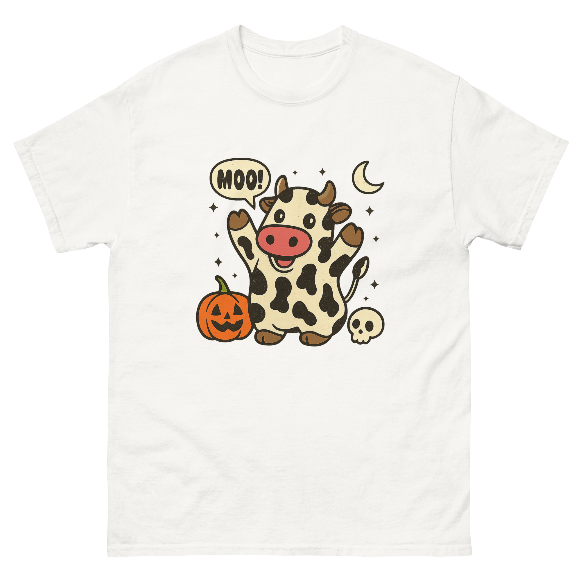 Funny Cow Halloween T-Shirt Spooky Cow Halloween Tee